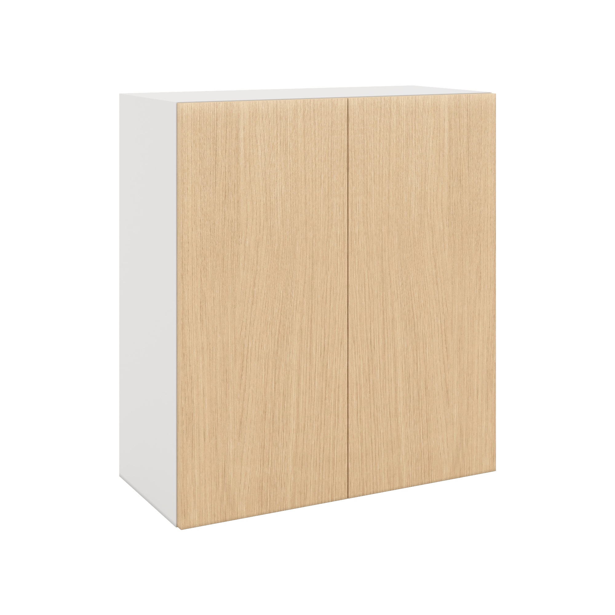 Modernform Cabinet Natural Oak 27" W X 30" H X 12" D Double Door Wall Cabinet