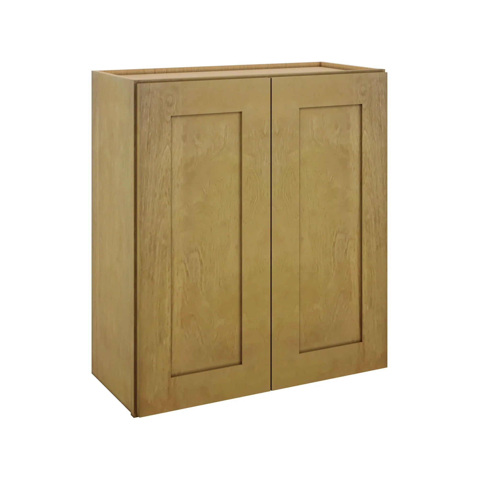 Modernform Cabinet Natural Shaker 27" W X 30" H X 12" D Double Door Wall Cabinet