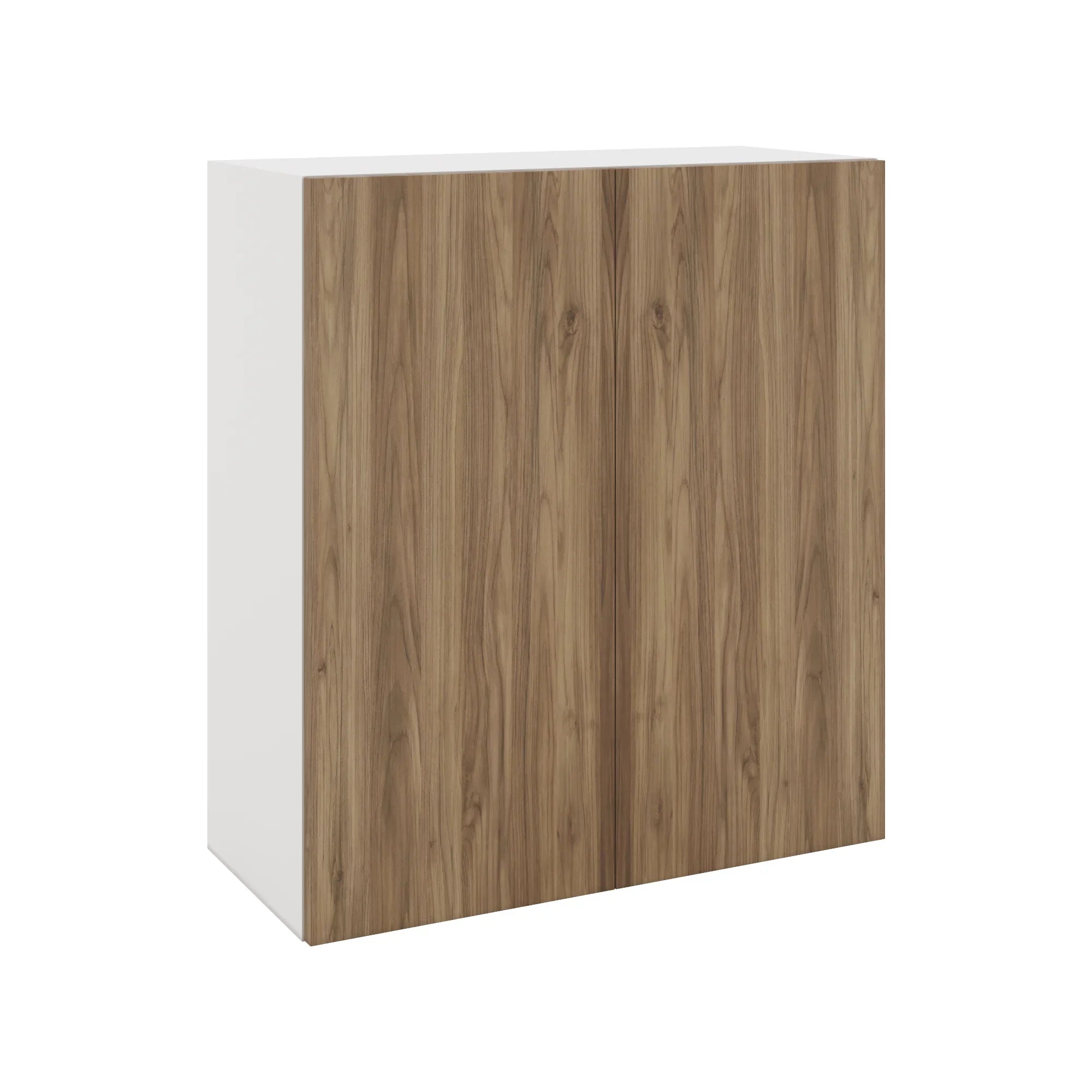Modernform Cabinet Walnut 27" W X 30" H X 12" D Double Door Wall Cabinet