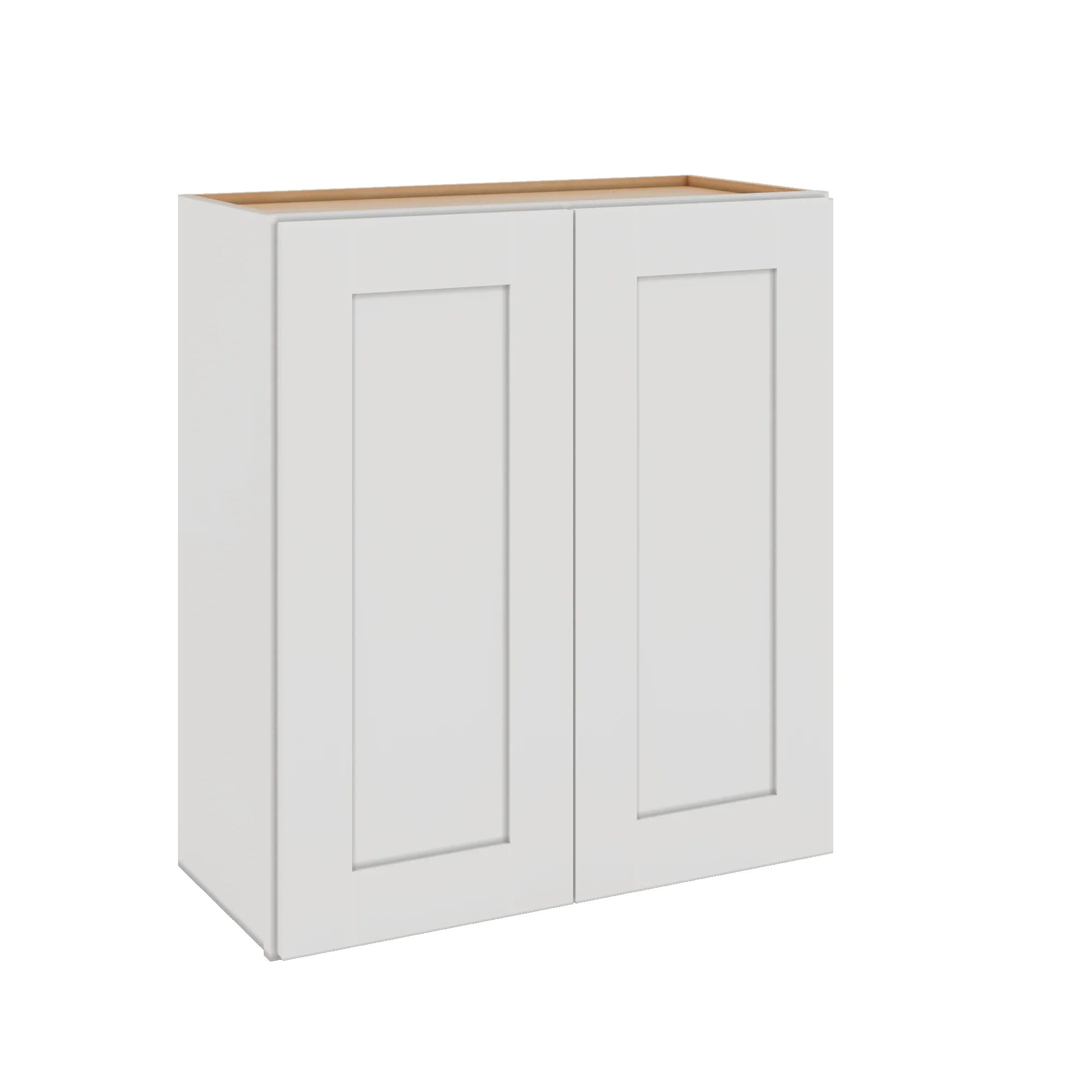 Modernform Cabinet White Shaker 27" W X 30" H X 12" D Double Door Wall Cabinet