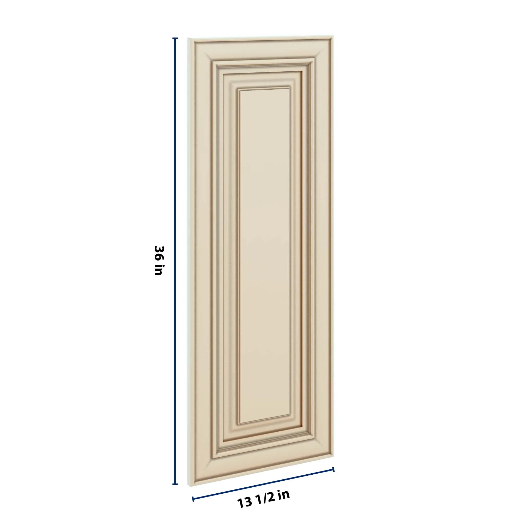 J&K Creme Glazed A7 Dummy Door Panel 13 1/2" W x 36" H