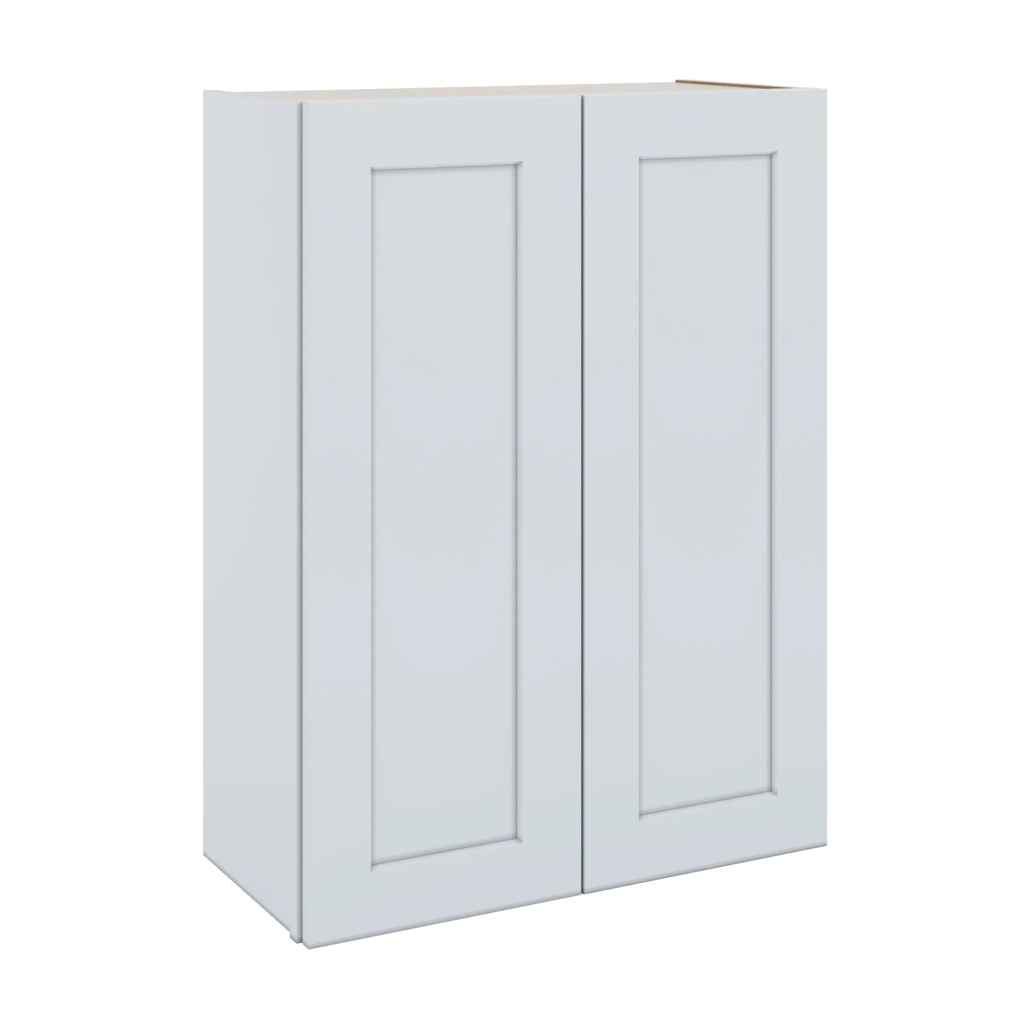 J&K White Shaker S8 Double Door Wall Cabinet - 27" W x 36" H