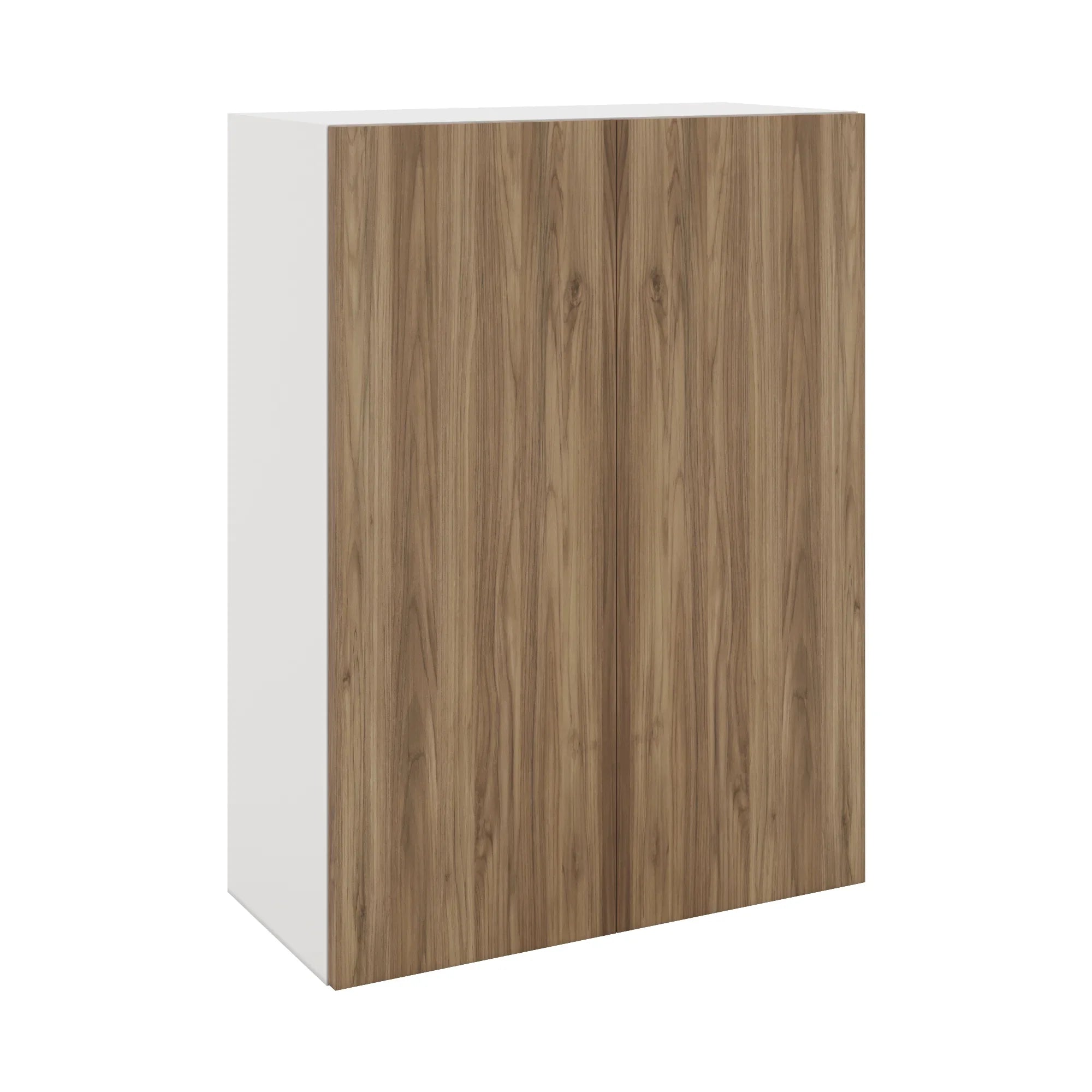 Modernform Cabinet Walnut 27" W X 36" H X 12" D Double Door Wall Cabinet