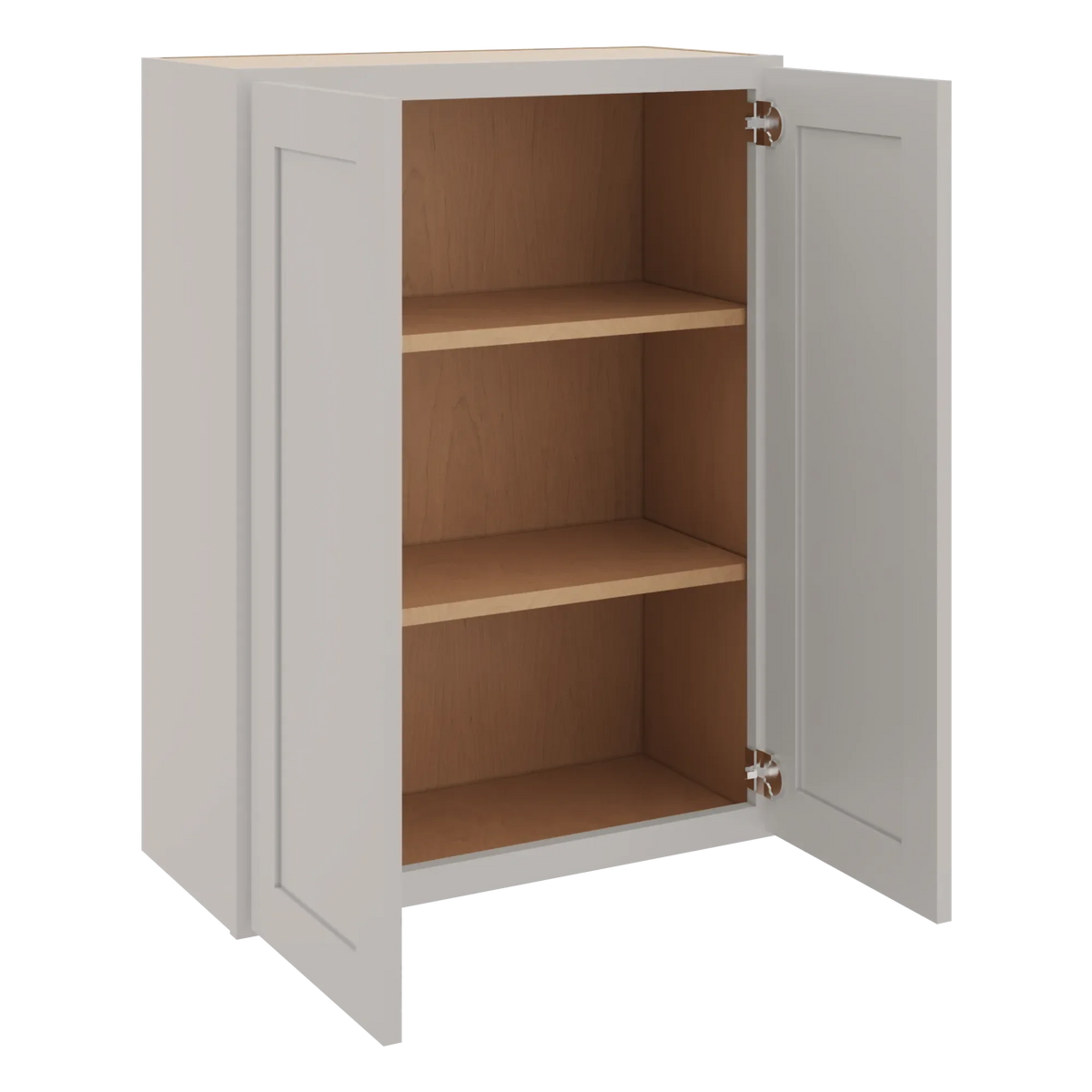 cnc luxor 5 piece misty grey 27 w x 36 h double door wall cabinet