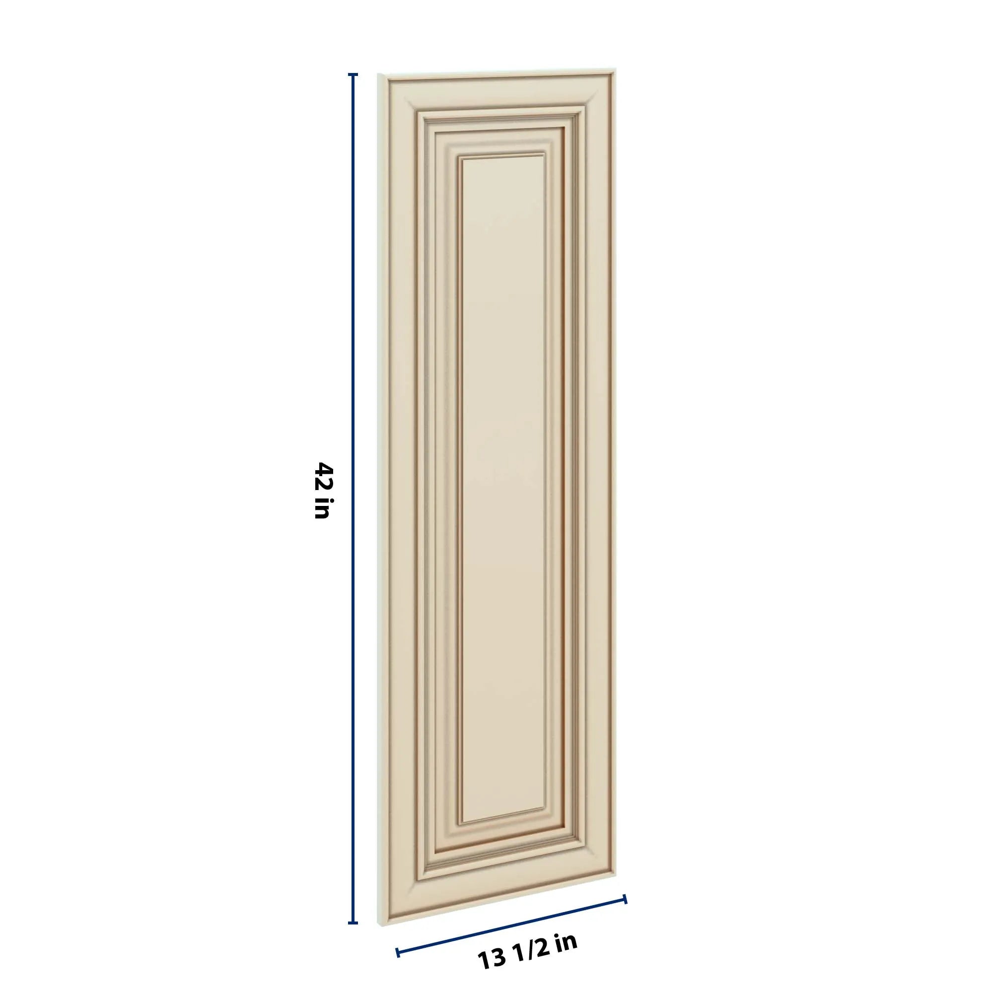 J&K Creme Glazed A7 Dummy Door Panel 13 1/2" W x 42" H