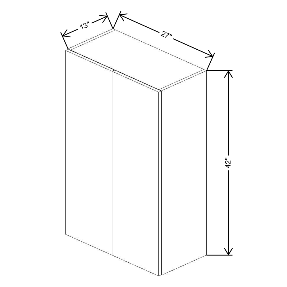 Fabuwood Illume Catalina Como Ash 2 42" High Wall