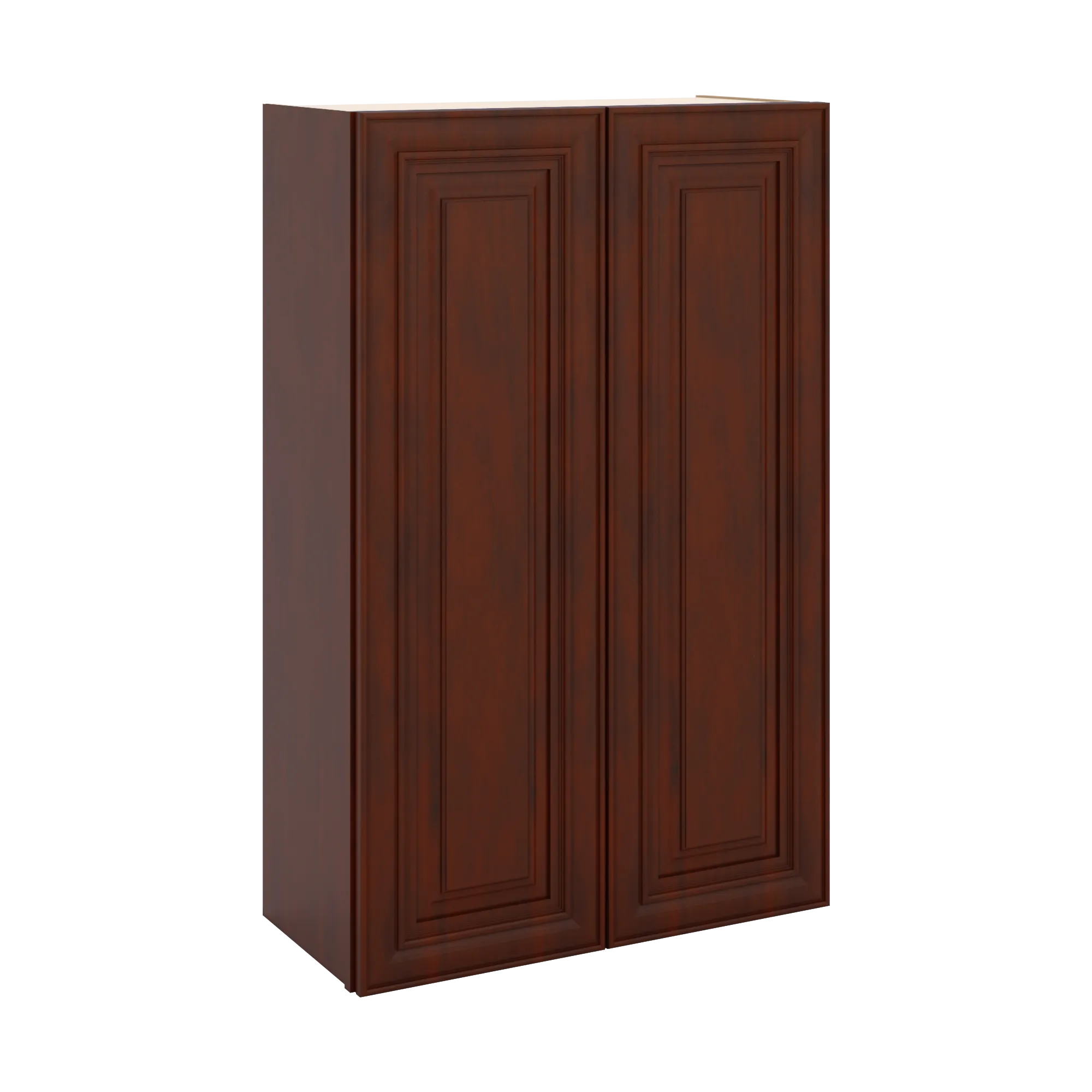J&K Mahogany J5 Double Door Wall Cabinet - 27" W x 42" H