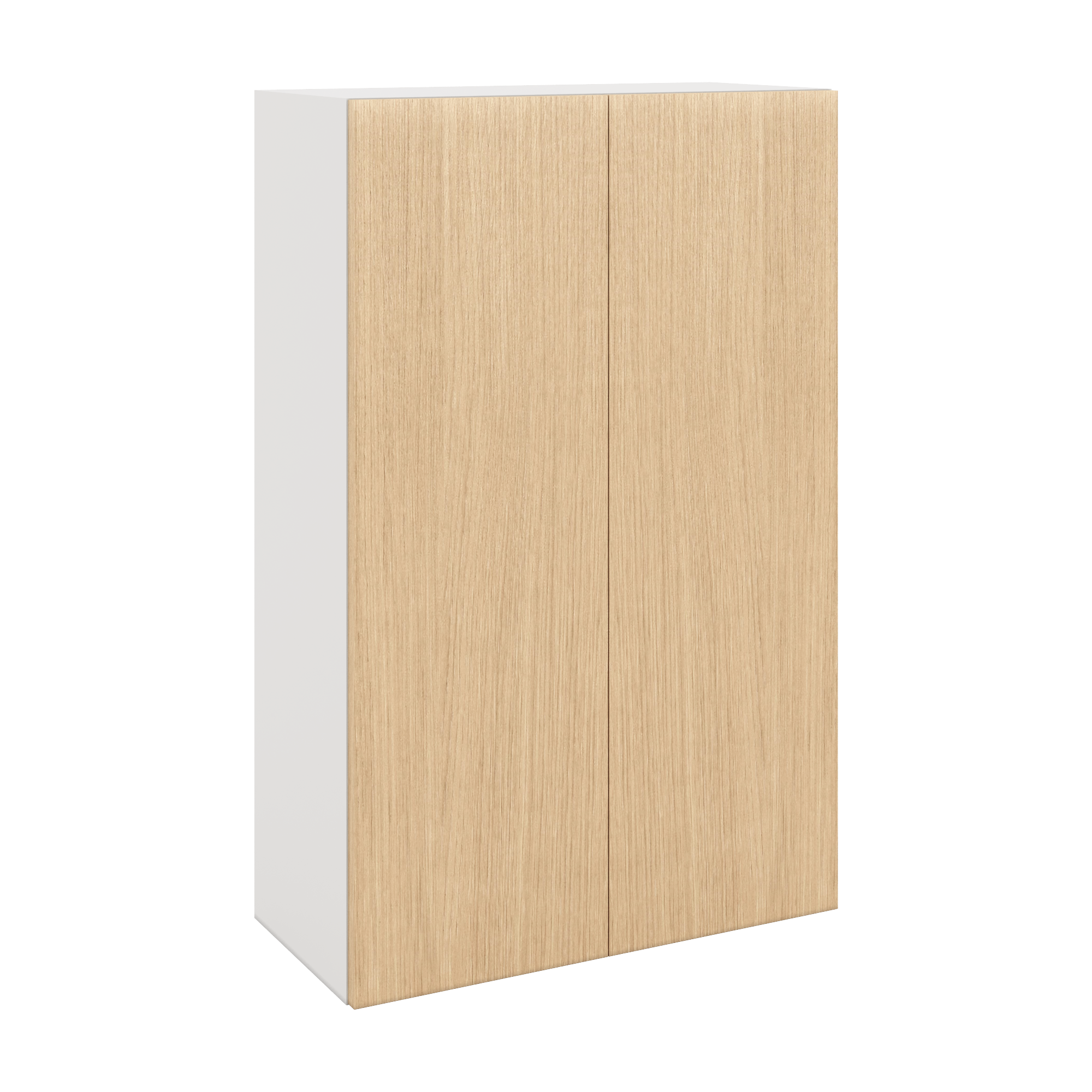 Modernform Cabinet Natural Oak 27" W X 42" H X 12" D Double Door Wall Cabinet