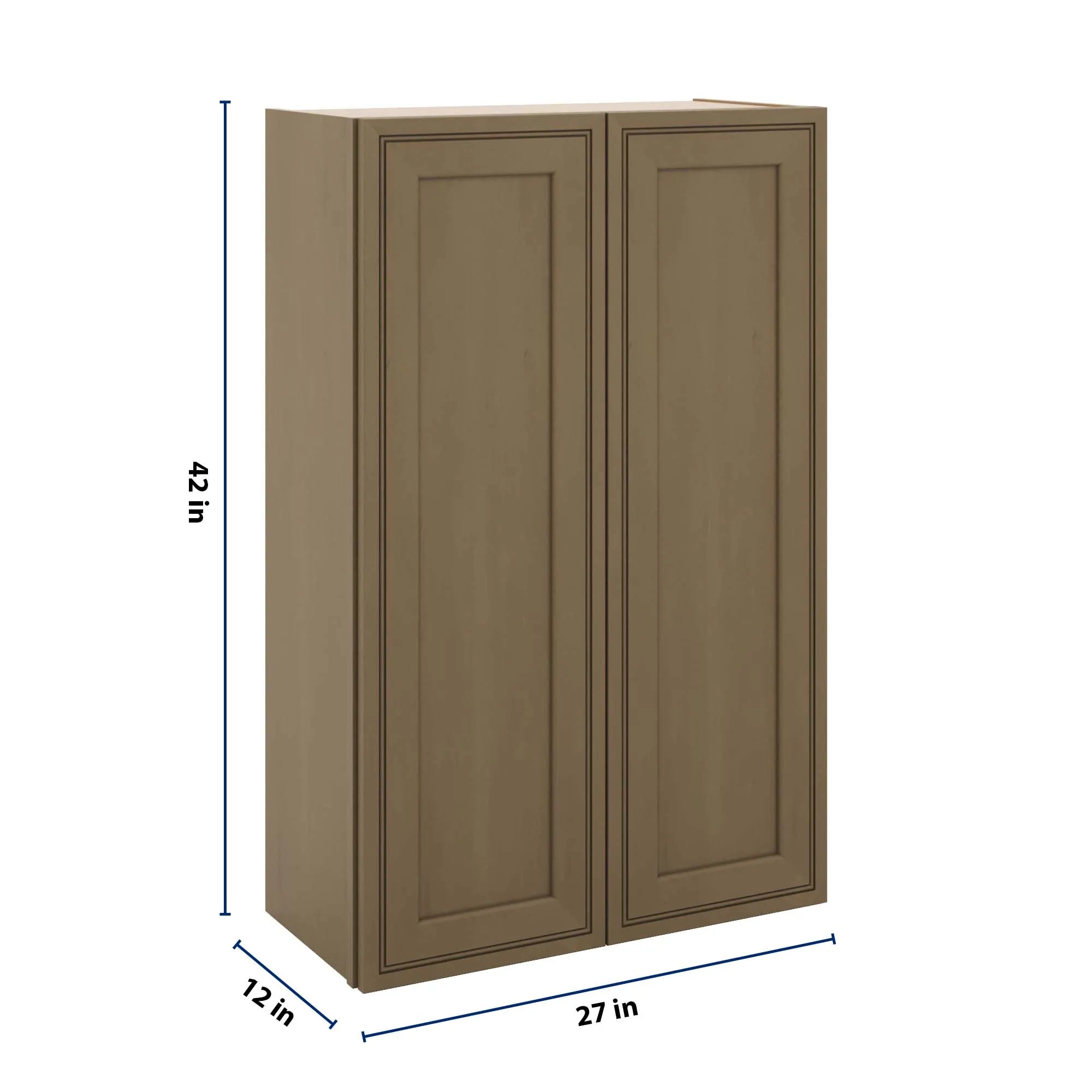J&K Hazel H8 Double Door Wall Cabinet - 27" W x 42" H