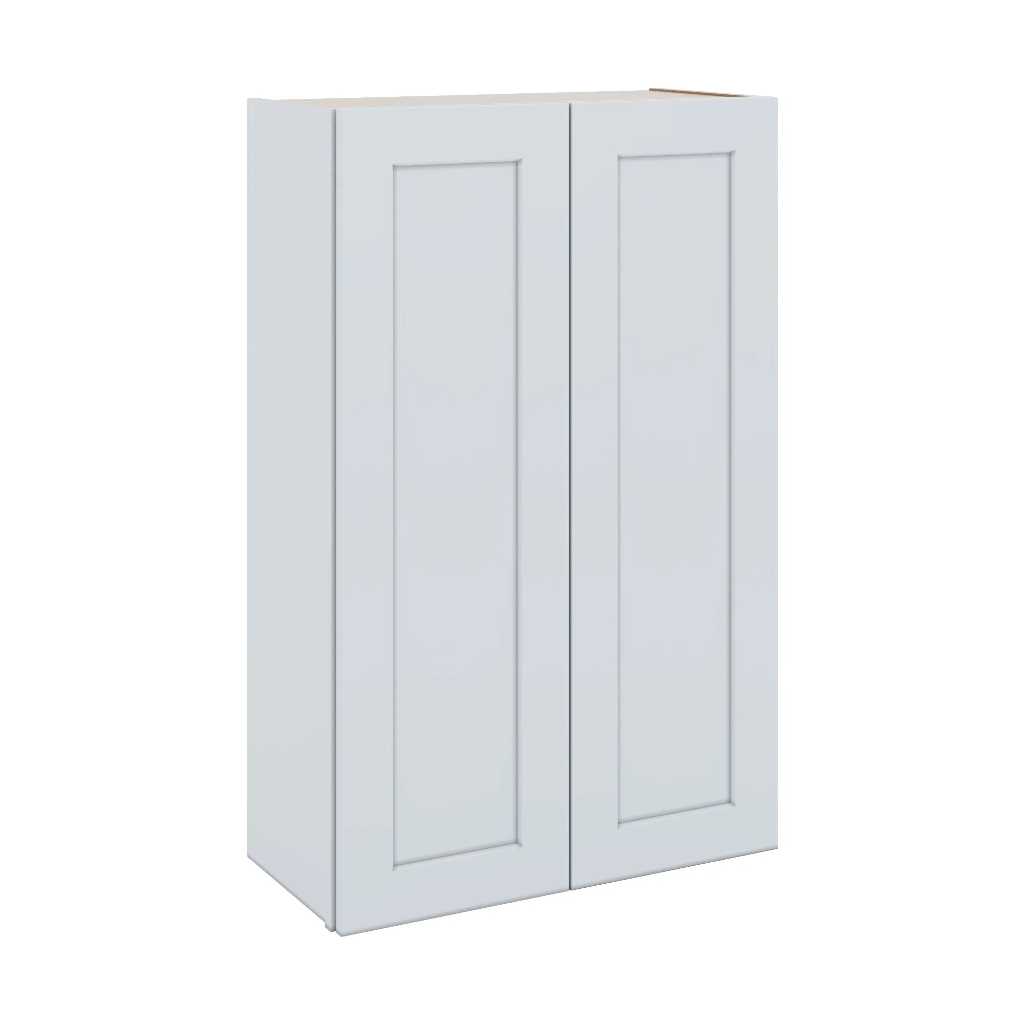 J&K White Shaker S8 Double Door Wall Cabinet - 27" W x 42" H