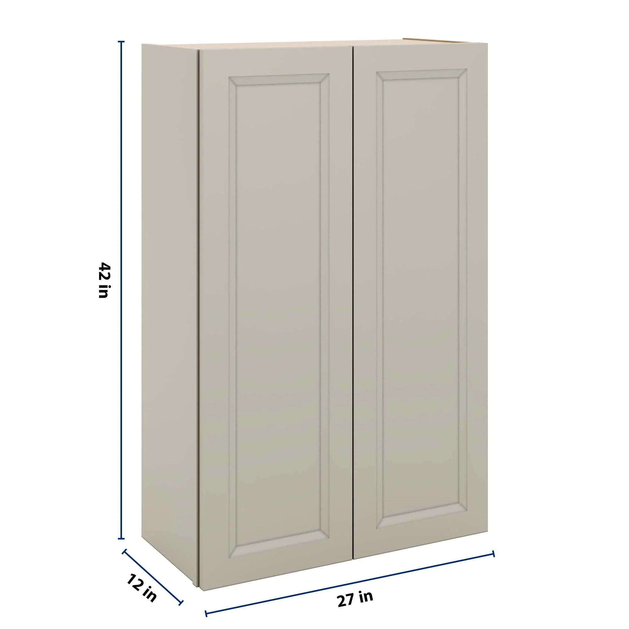 J&K Pebble B6 Double Door Wall Cabinet - 27" W x 42" H
