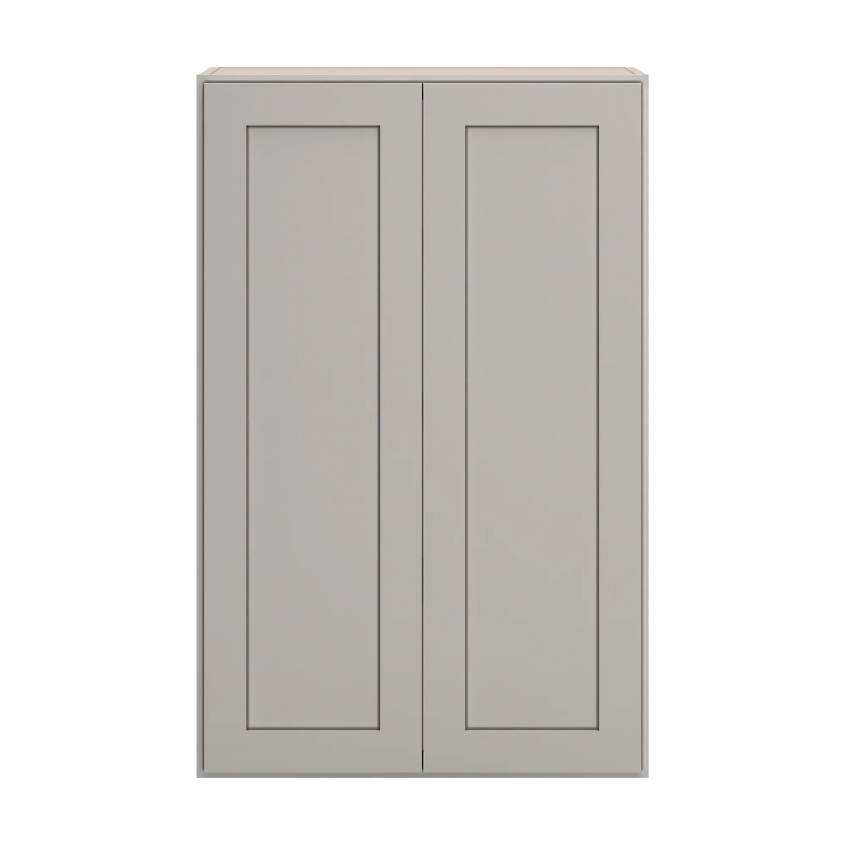 cnc luxor 5 piece misty grey 27 w x 42 h double door wall cabinet
