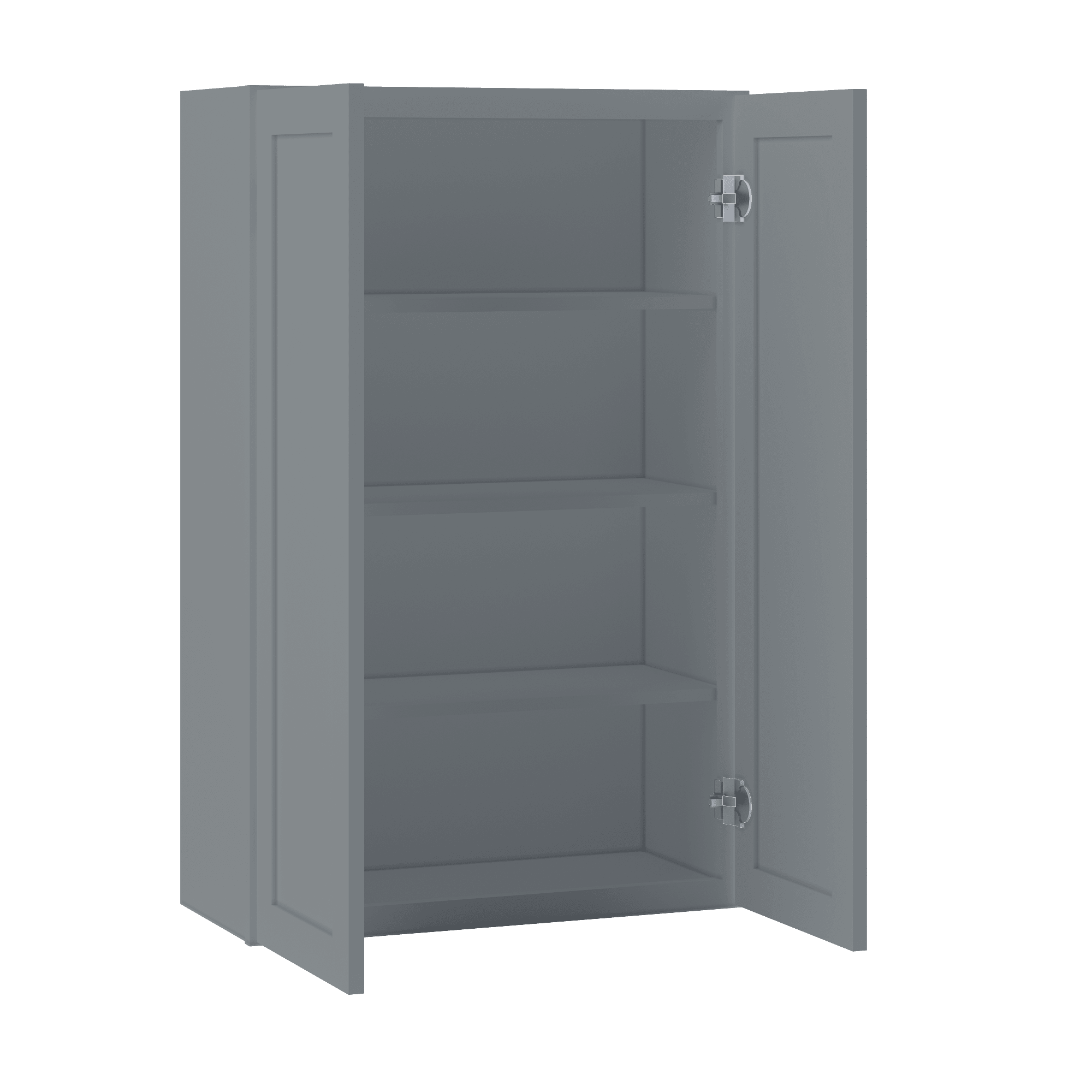 Wall Kitchen Cabinet W2742 Colonial Gray LessCare 27 in. width 42 in. height 12 in. depth