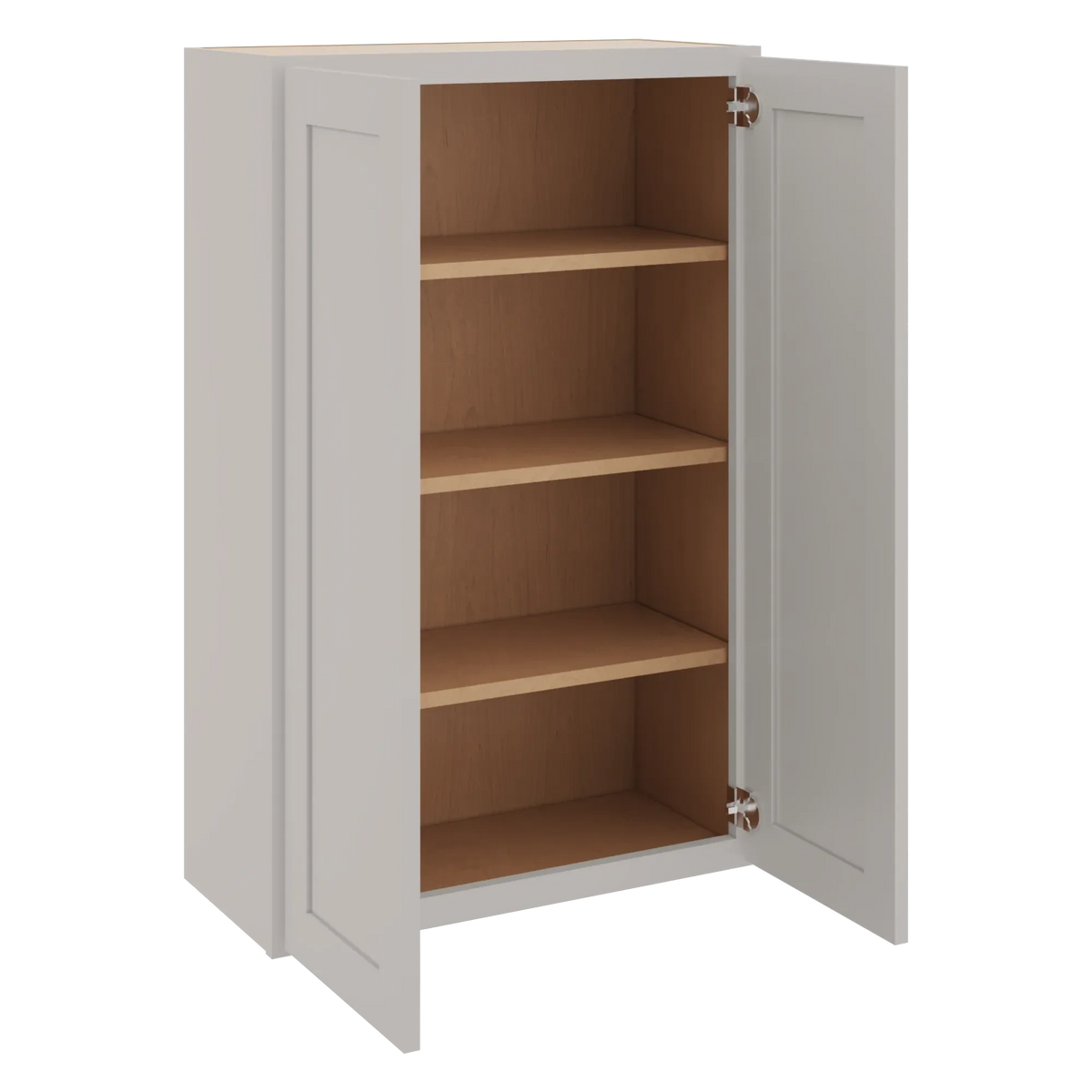 cnc luxor 5 piece misty grey 27 w x 42 h double door wall cabinet