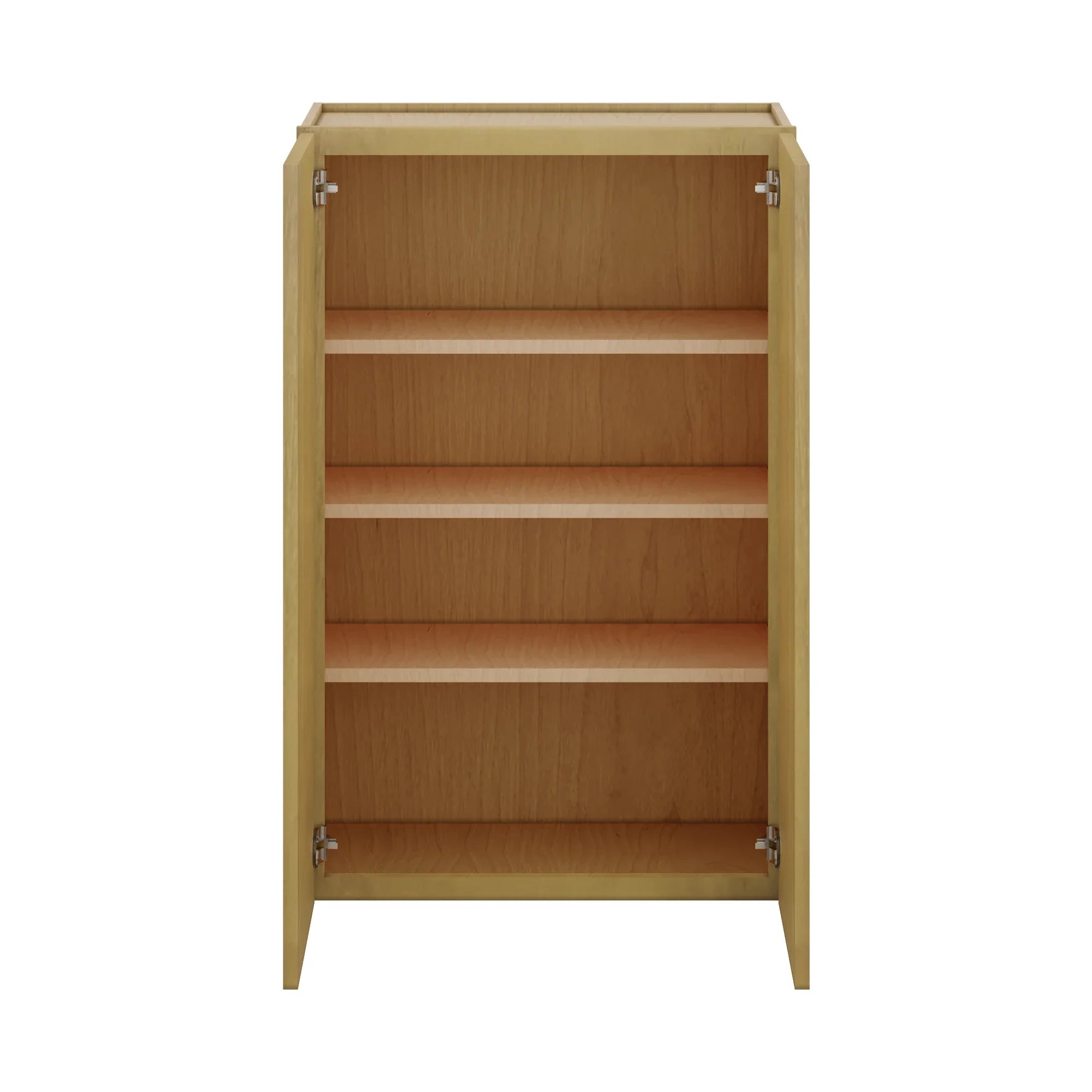 Modernform Cabinet Natural Shaker 27" W X 42" H X 12" D Double Door Wall Cabinet