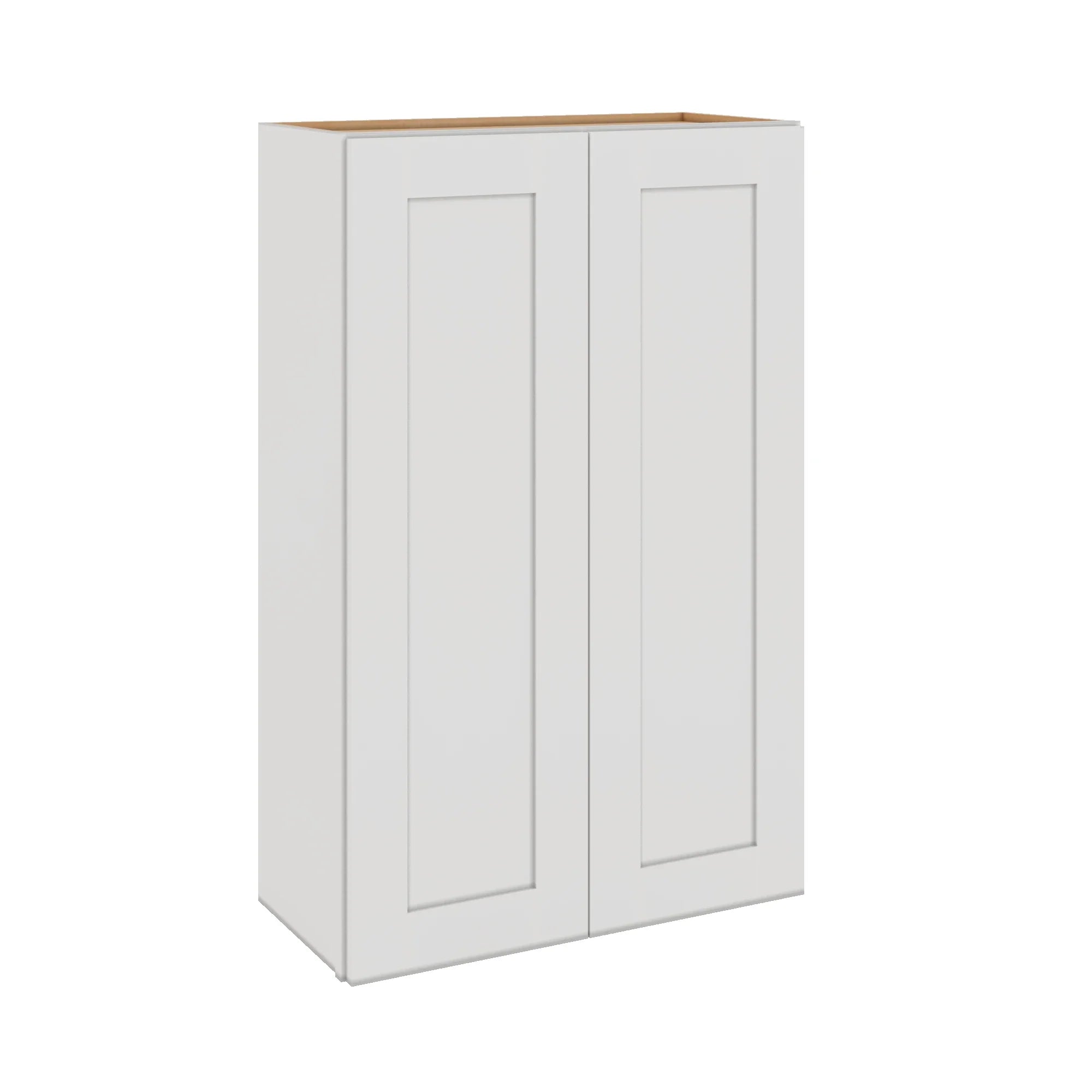 Modernform Cabinet White Shaker 27" W X 42" H X 12" D Double Door Wall Cabinet