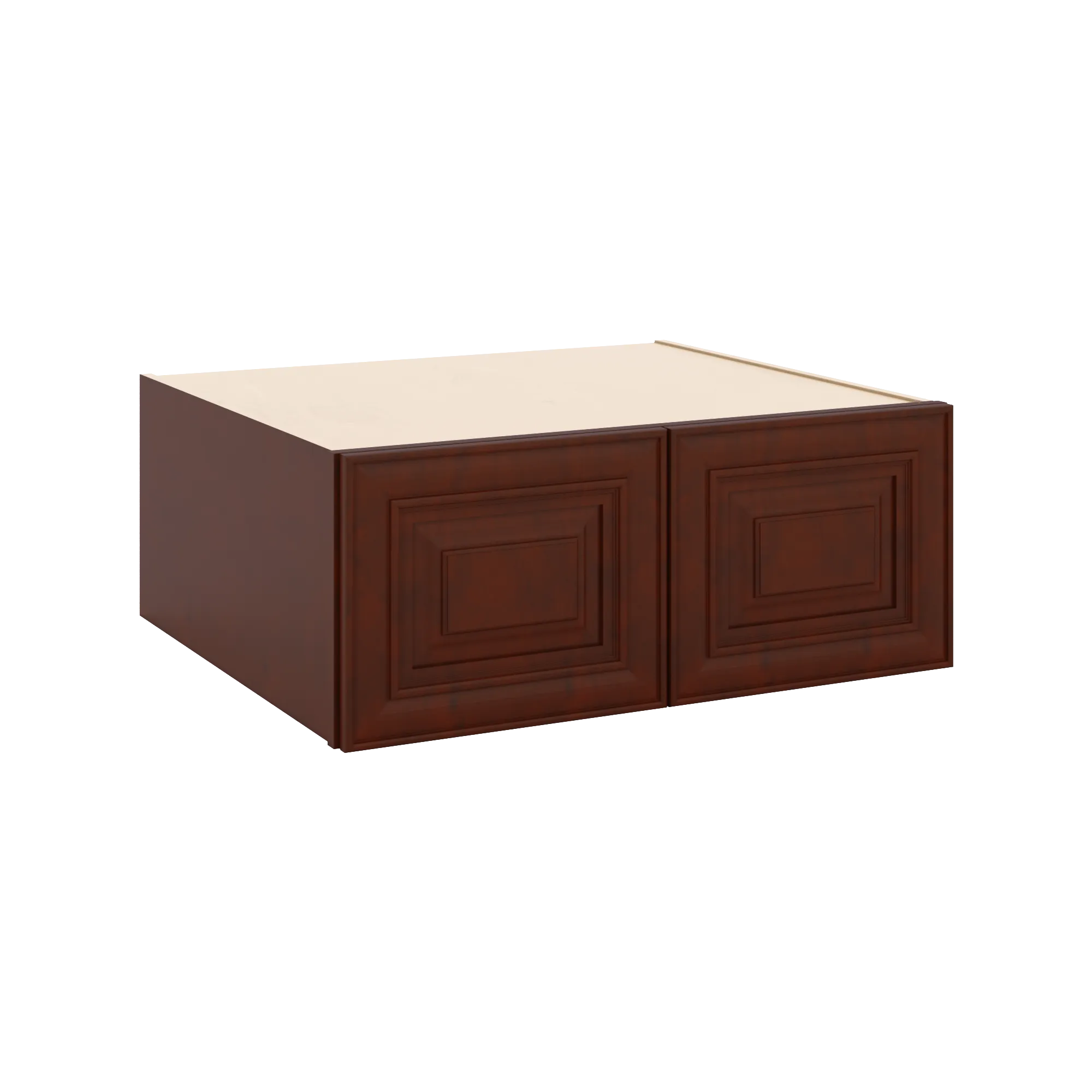 J&K Mahogany J5 Refrigerator Wall Cabinet - 30" W x 12" H x 27" D