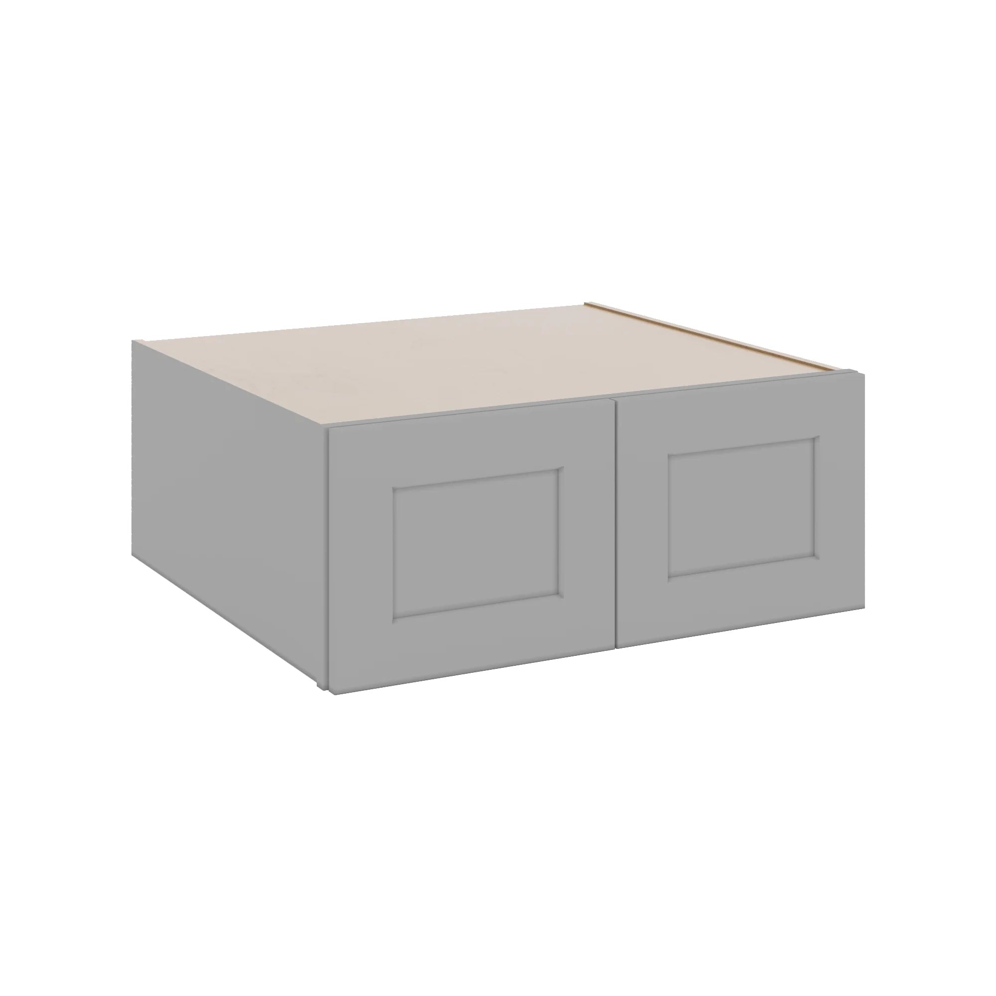J&K Castle Grey S5 Refrigerator Wall Cabinet - 30" W x 12" H x 27" D
