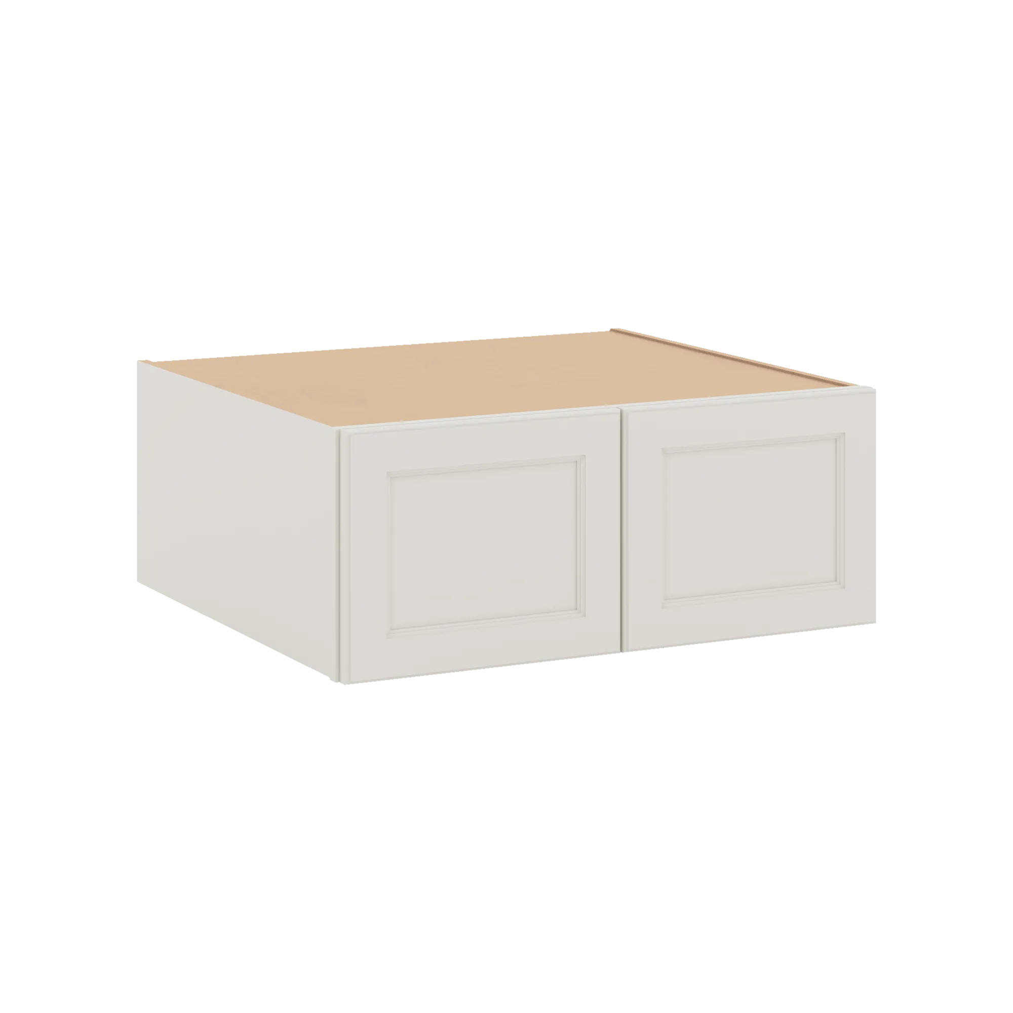 J&K Dove E1 Refrigerator Wall Cabinet - 30" W x 12" H x 27" D
