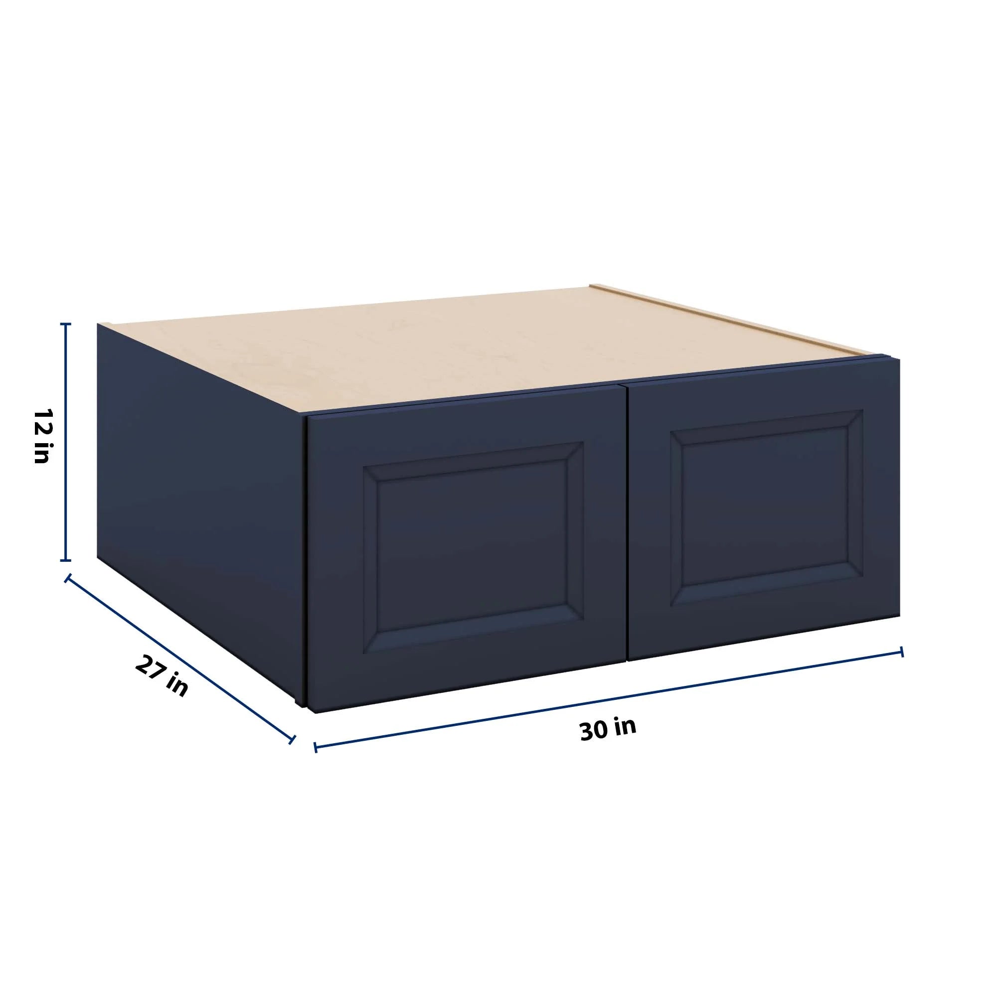 J&K Naval B7 Refrigerator Wall Cabinet - 30" W x 12" H x 27" D