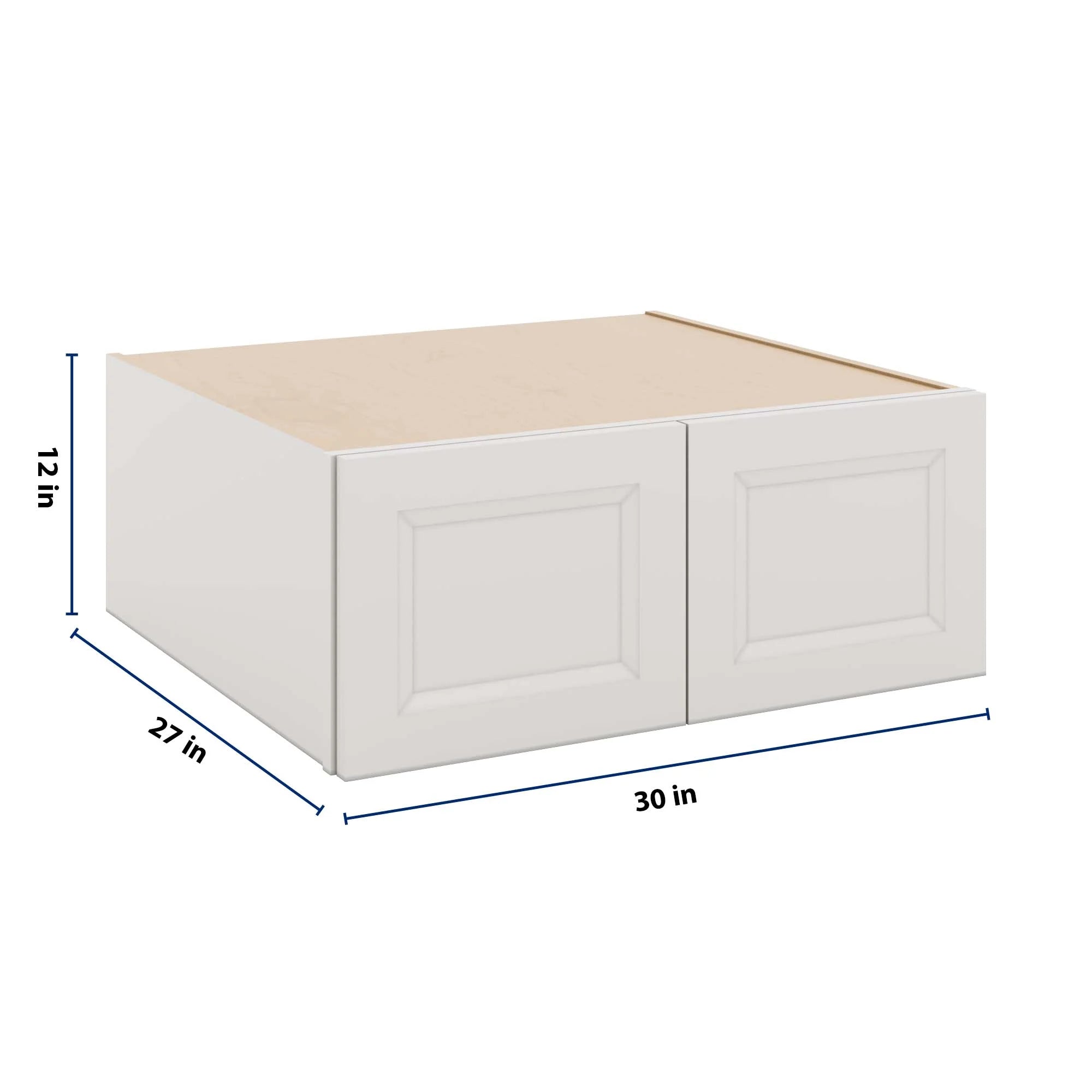 J&K Pure B5 Refrigerator Wall Cabinet - 30" W x 12" H x 27" D