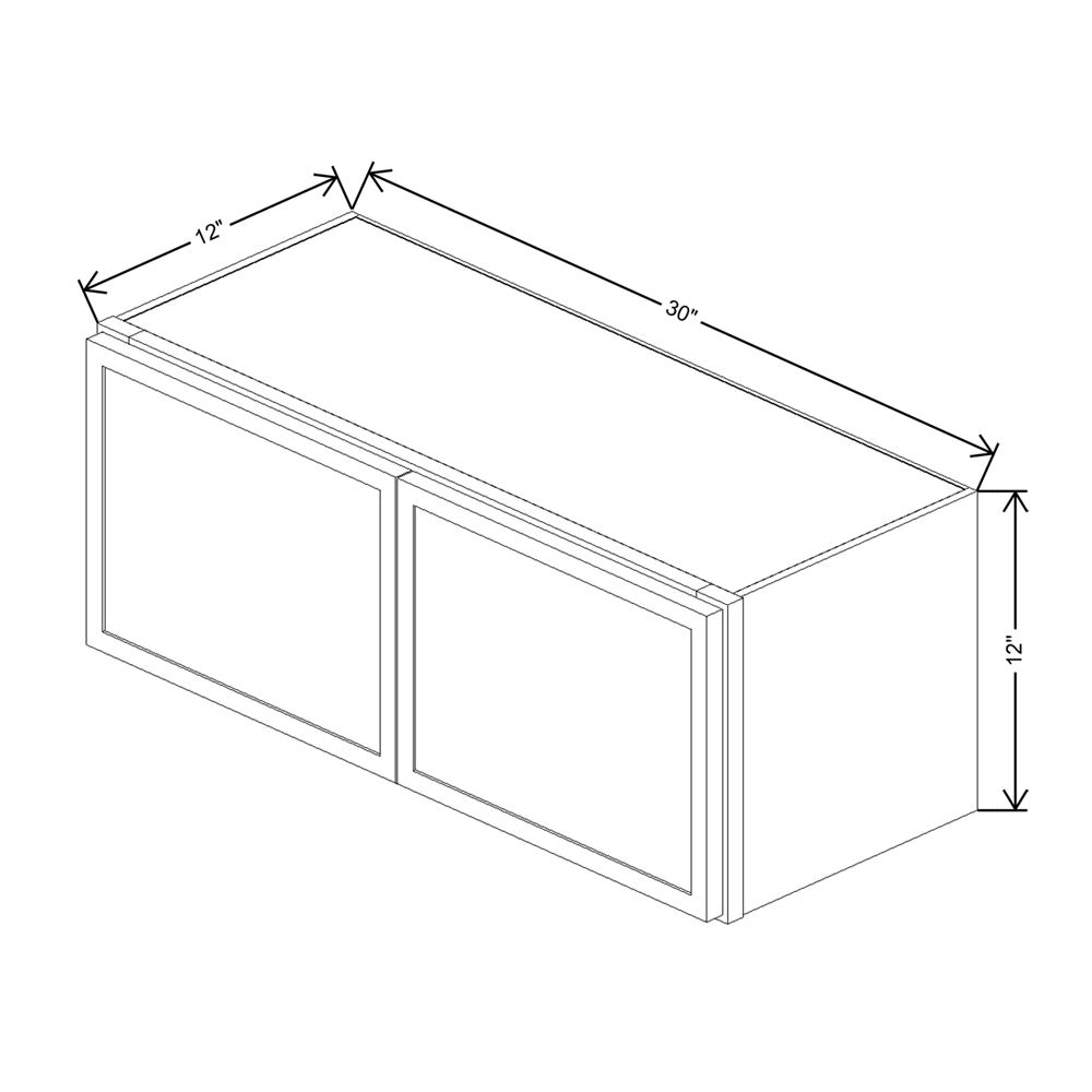 Cubitac Imperial Madison Dusk 30"W X 12"H Wall Cabinet