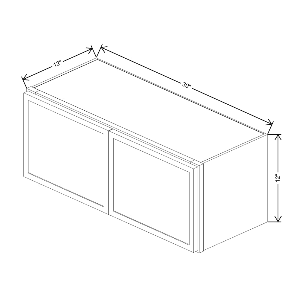 Cubitac Basic Oxford Pastel 30"W X 12"H Wall Cabinet