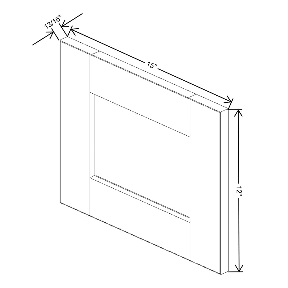 J&K Dove E1 Dummy Door Panel 15" W x 12" H