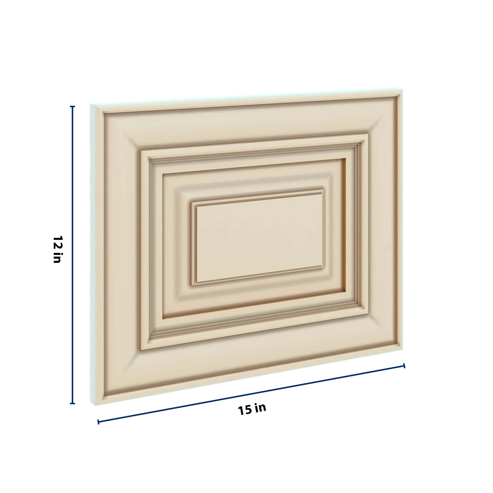 J&K Creme Glazed A7 Dummy Door Panel 15" W x 12" H