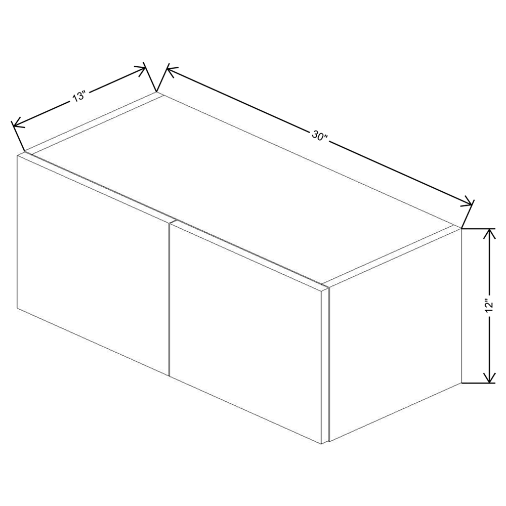 Fabuwood Illume Catalina Bianco Matte 12" High Wall