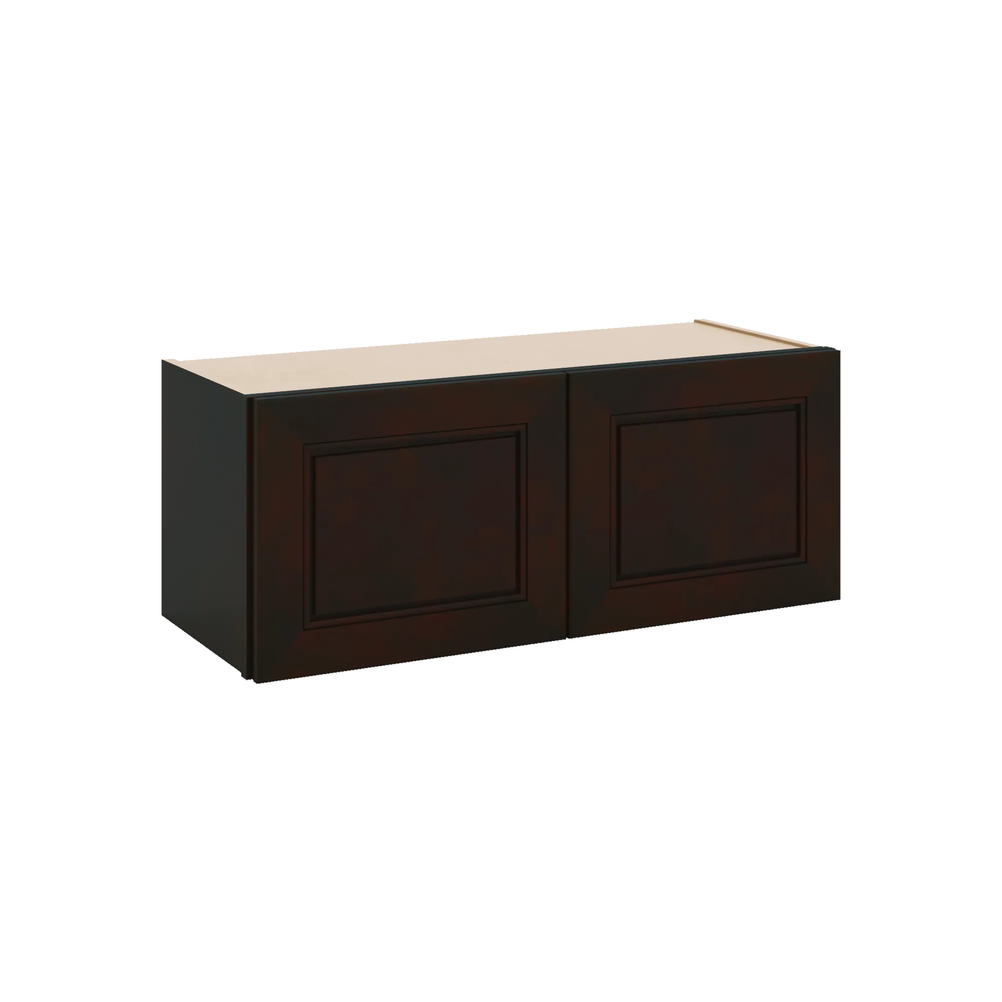 J&K Espresso K8 Double Door Wall Cabinet - 30" W x 12" H