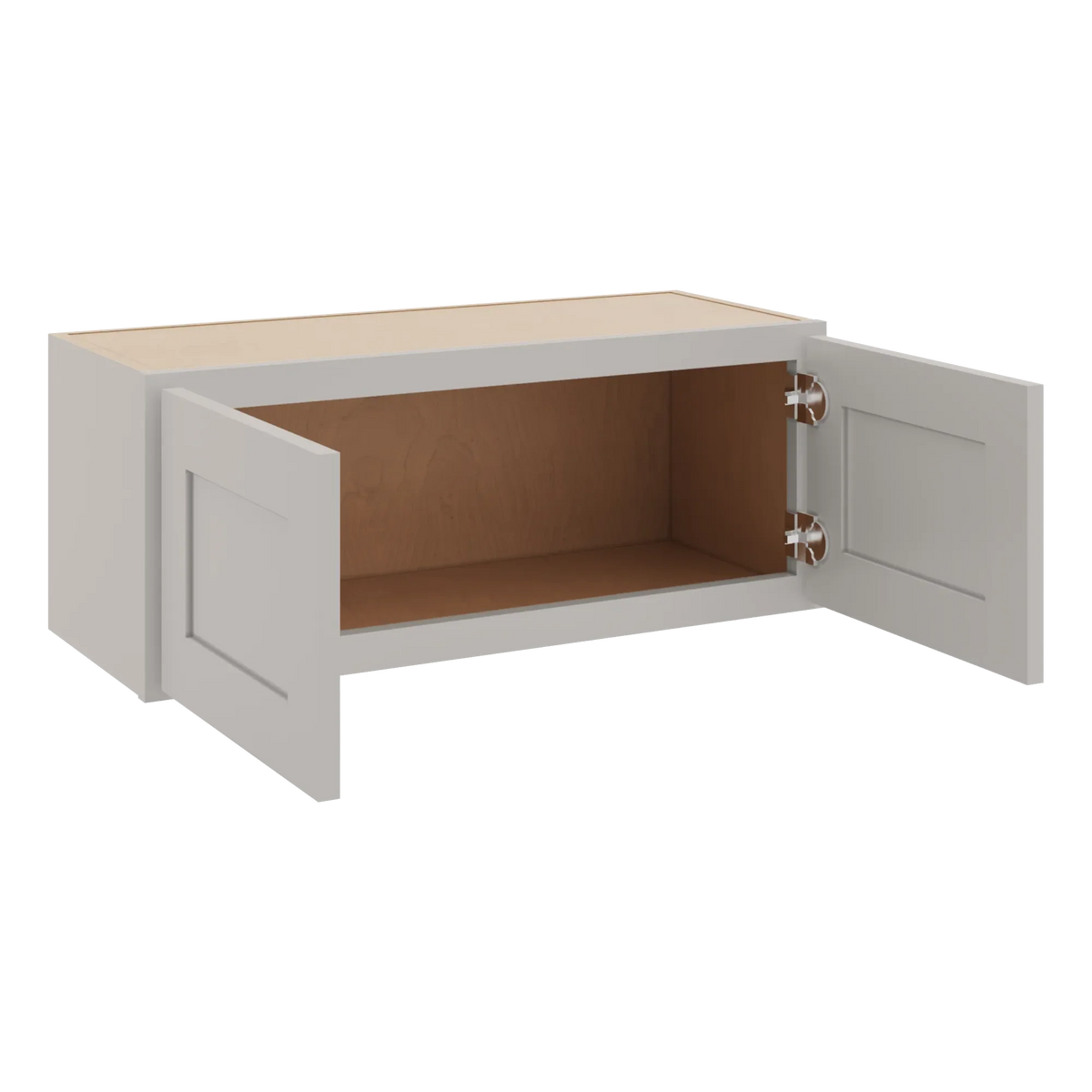 cnc luxor 5 piece misty grey 30 w x 12 h double door wall cabinet