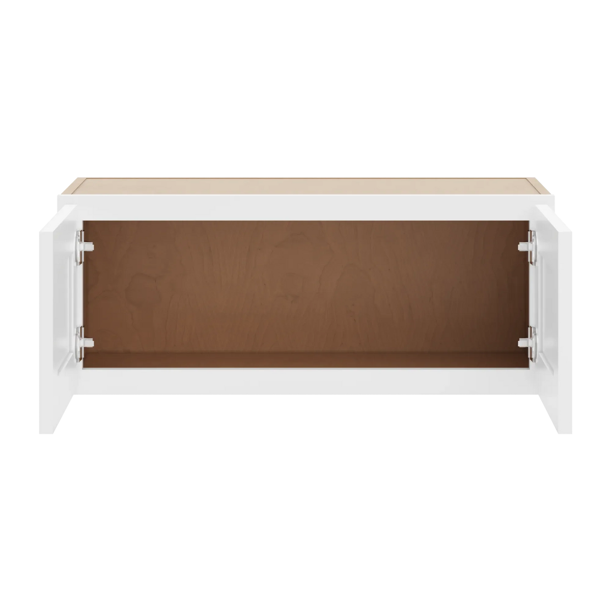 cnc luxor white 30 w x 12 h double door wall cabinet