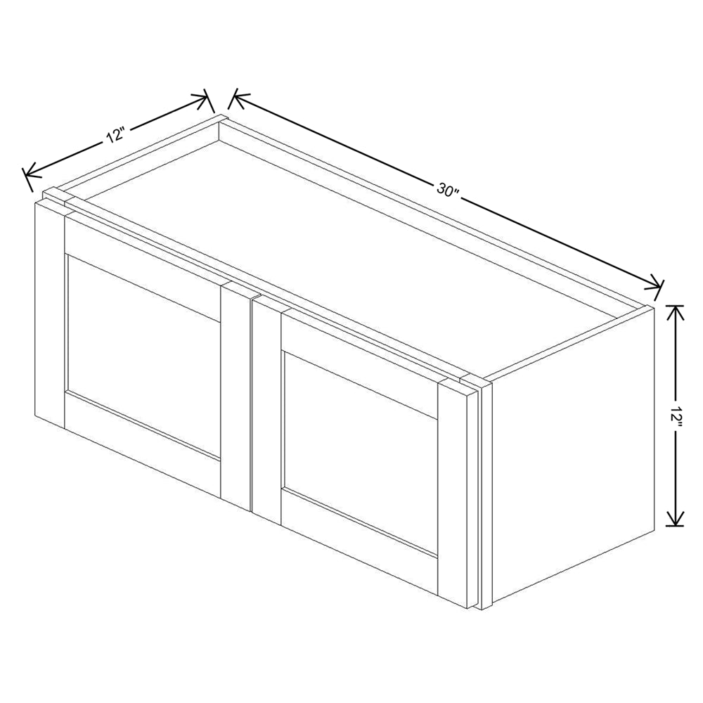 Wolf Classic Dartmouth White Paint 30"W X 12"H Wall Cabinet