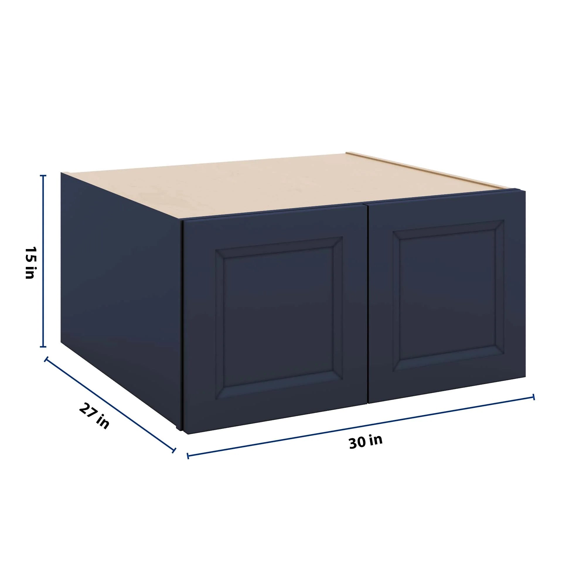 J&K Naval B7 Refrigerator Wall Cabinet - 30" W x 15" H x 27" D