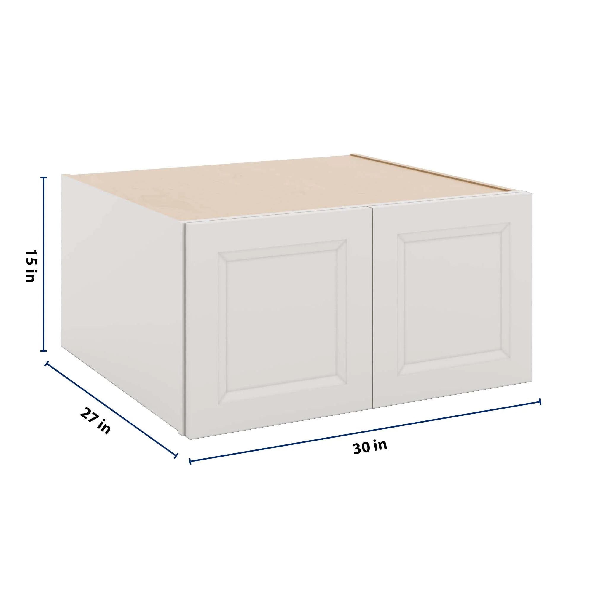 J&K Pure B5 Refrigerator Wall Cabinet - 30" W x 15" H x 27" D