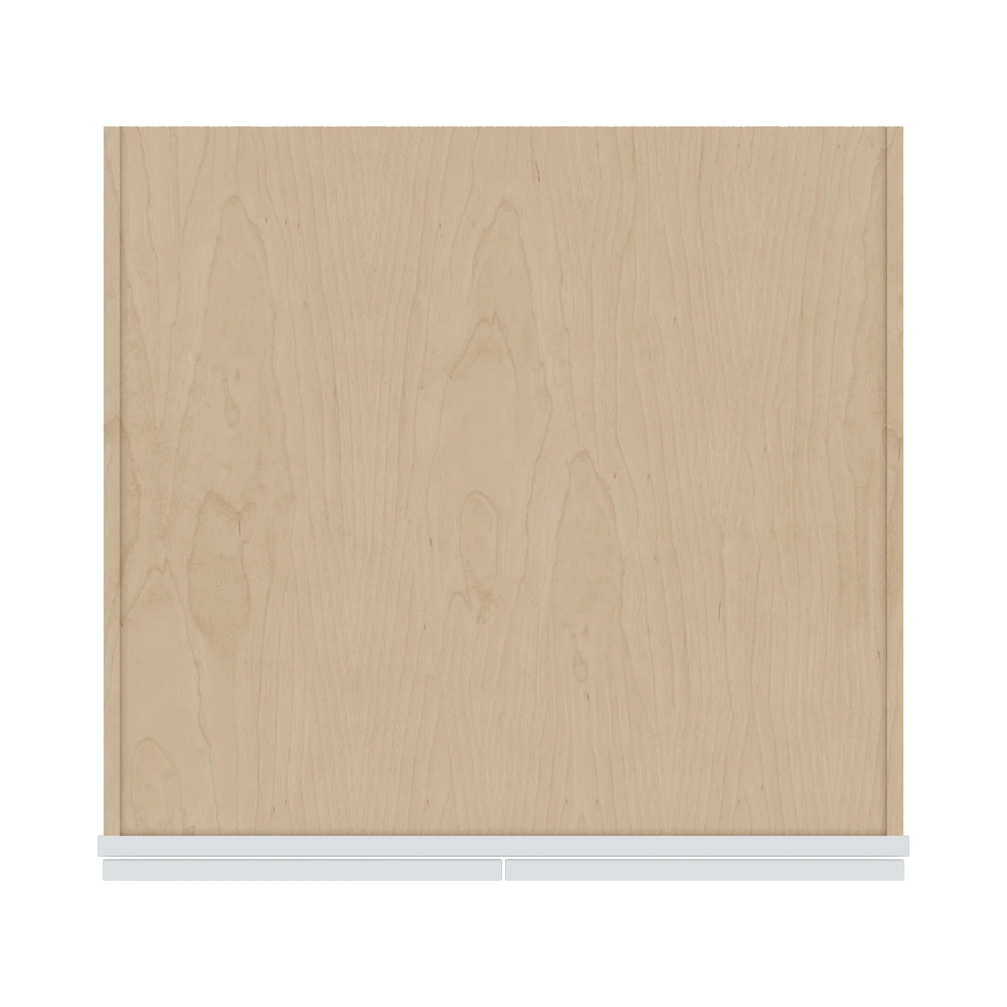 J&K White Shaker S8 Refrigerator Wall Cabinet   30" W x 15" H x 27" D