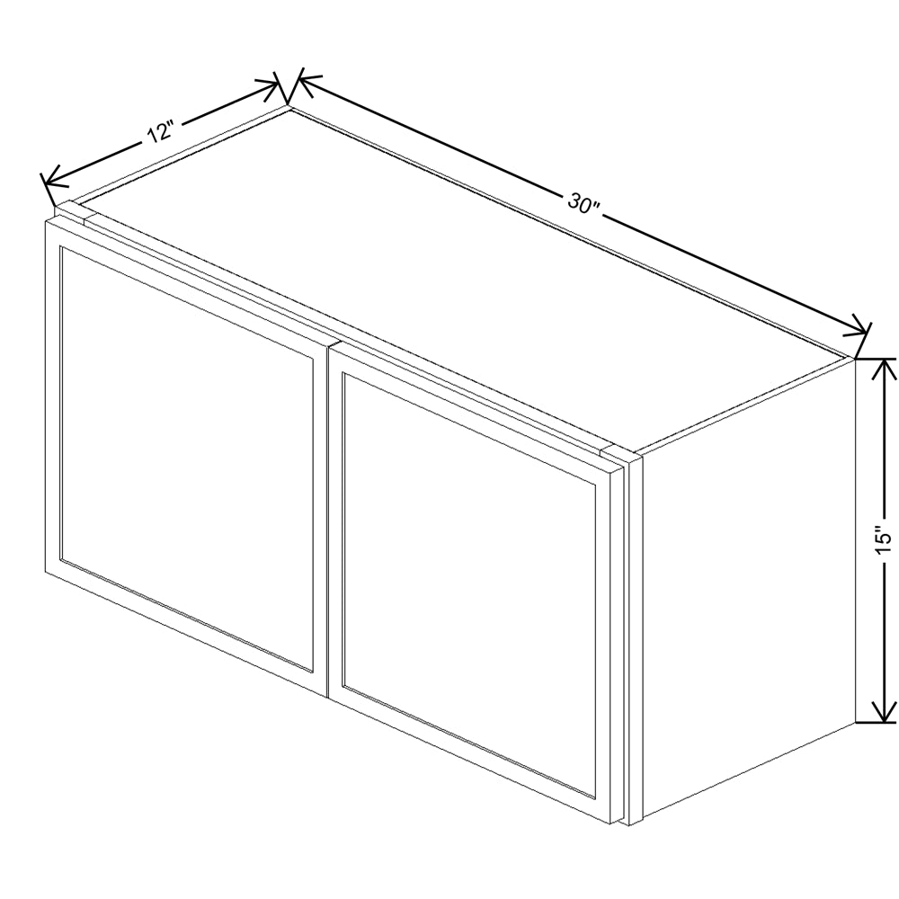 Cubitac Imperial Montclair Sapphire 30"W X 15"H Wall Cabinet