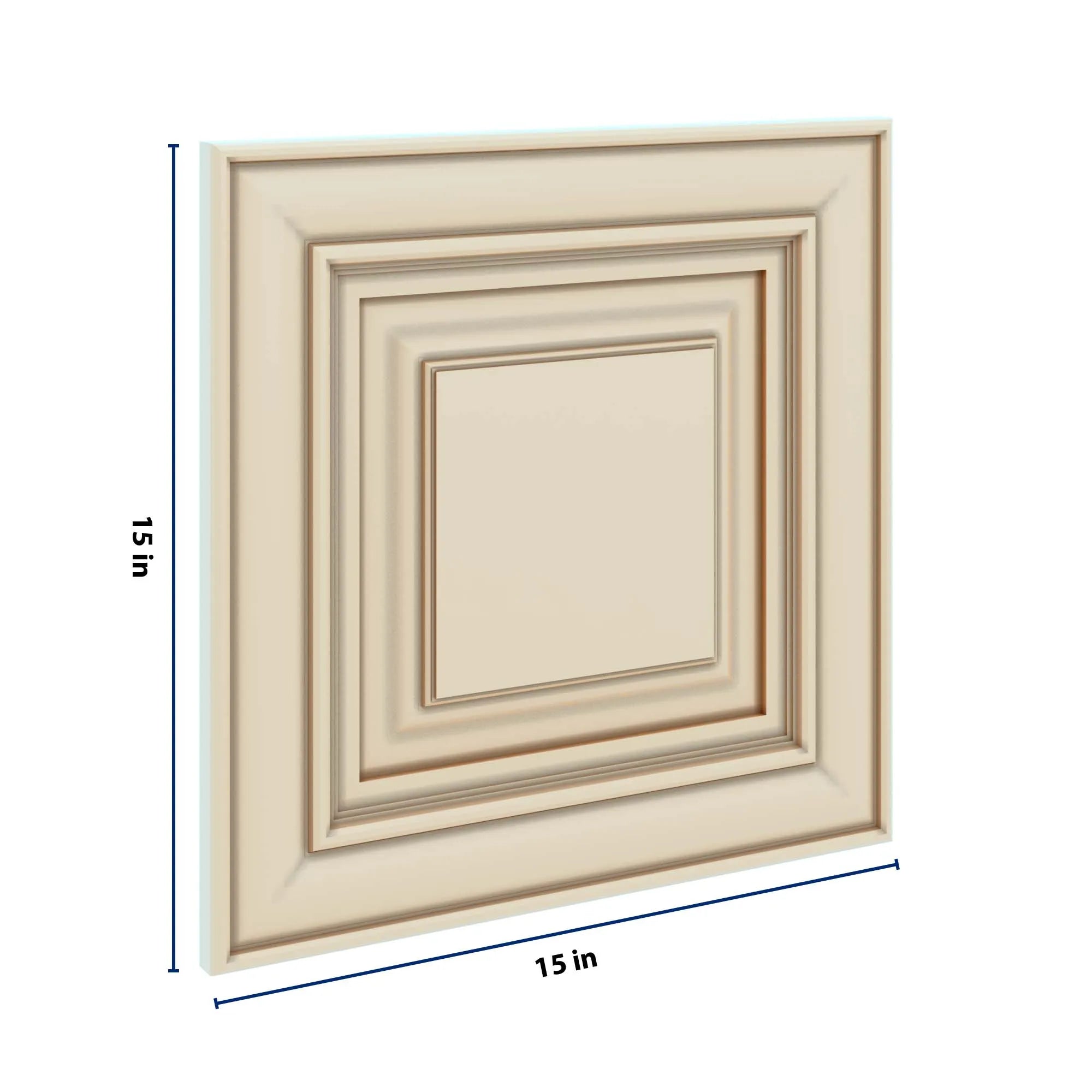 J&K Creme Glazed A7 Dummy Door Panel 15" W x 15" H