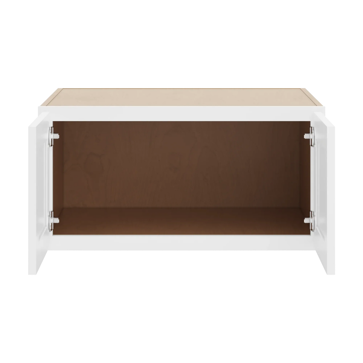 cnc luxor white 30 w x 15 h x 24 d double door wall cabinet