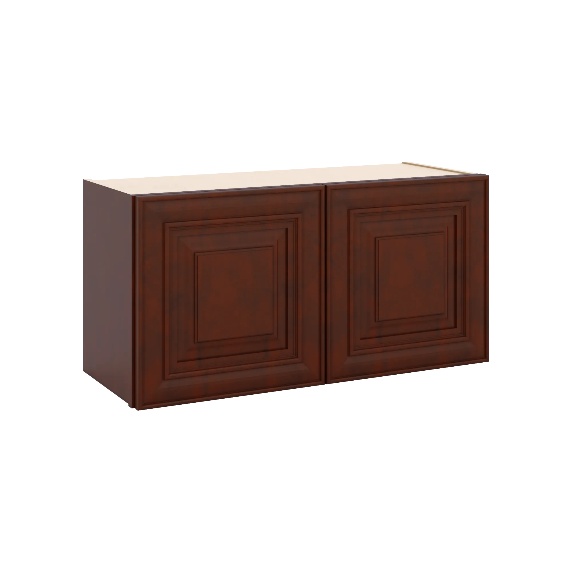 J&K Mahogany J5 Double Door Wall Cabinet - 30" W x 15" H