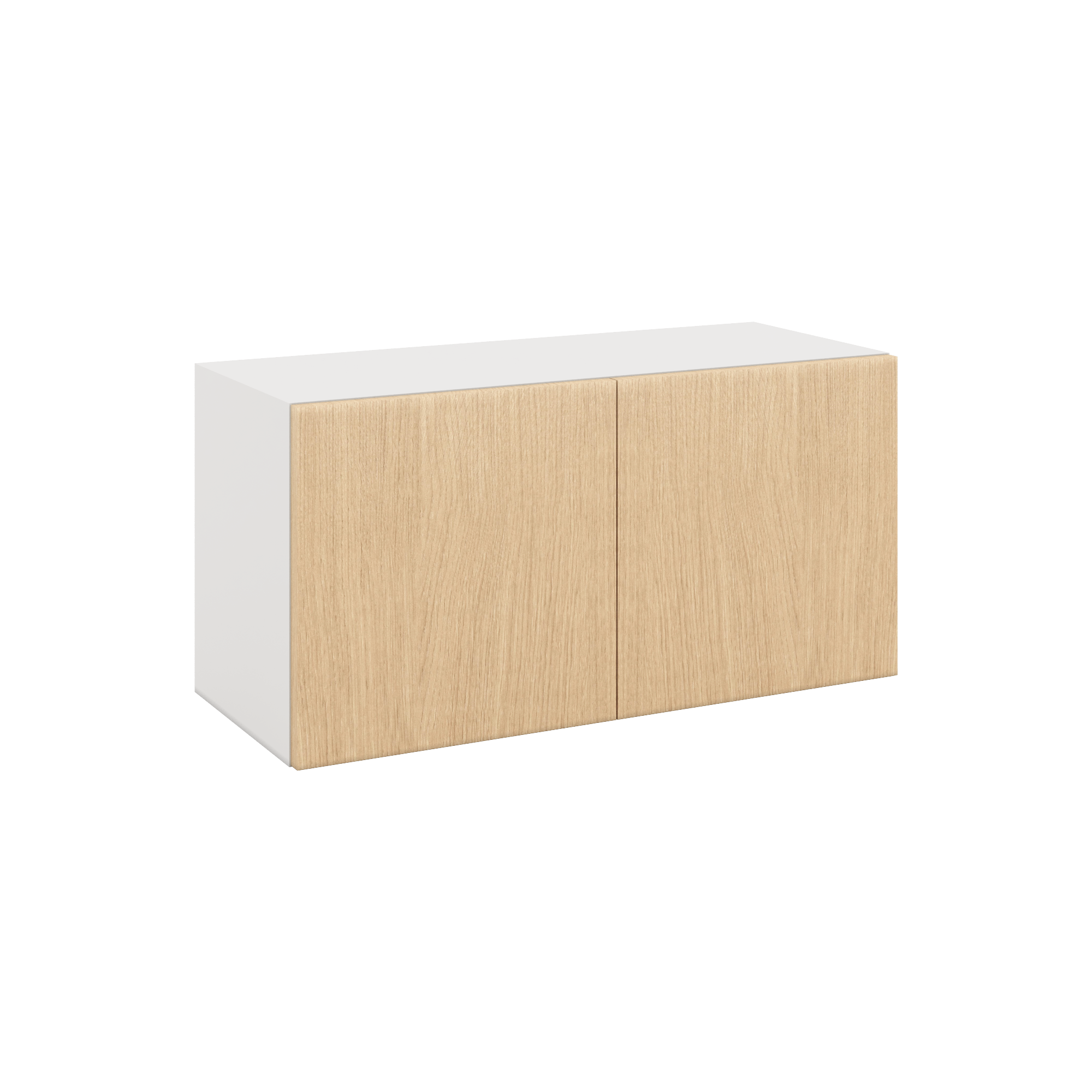 Modernform Cabinet Natural Oak 30" W X 15" H X 12" D Double Door Wall Cabinet