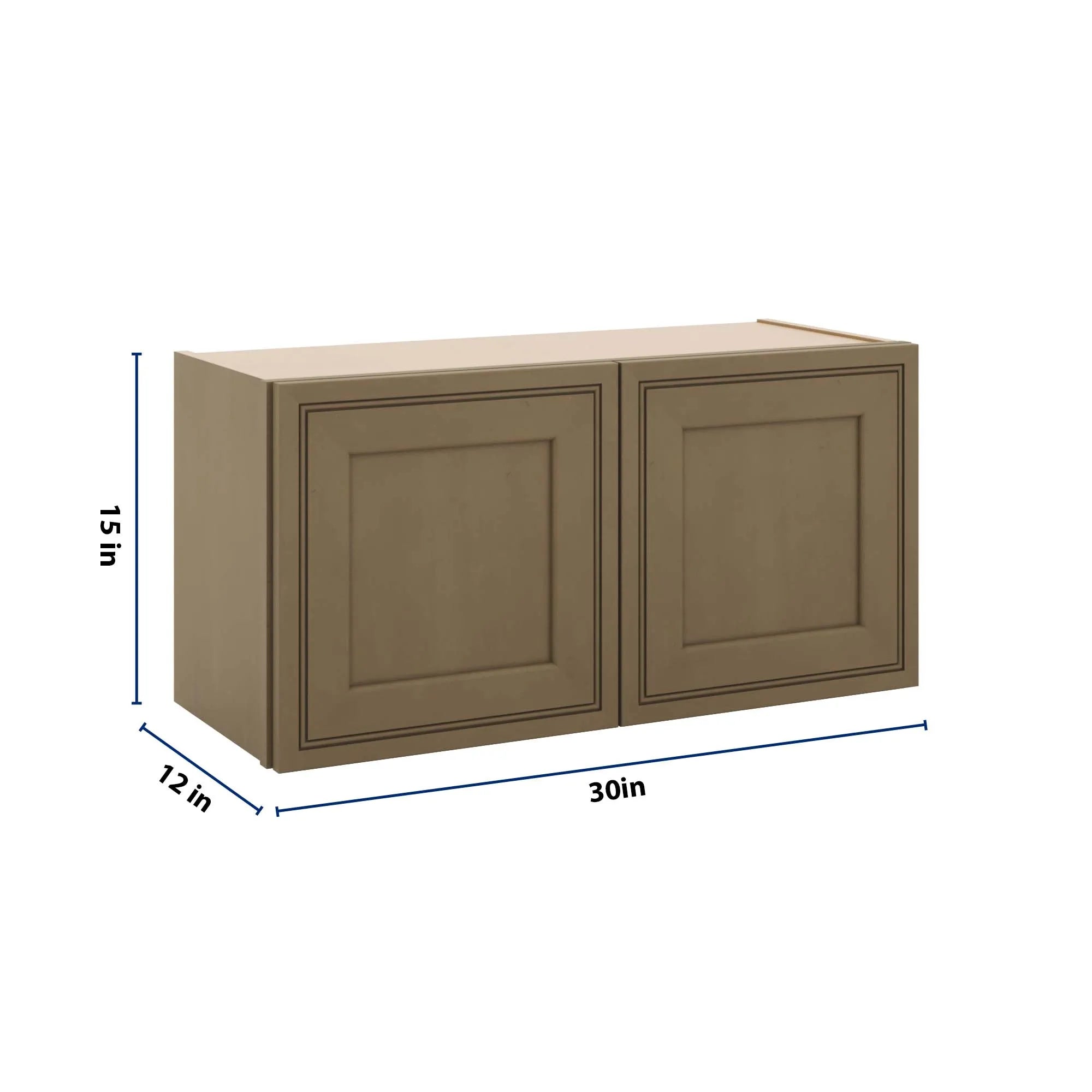 J&K Hazel H8 Double Door Wall Cabinet - 30" W x 15" H