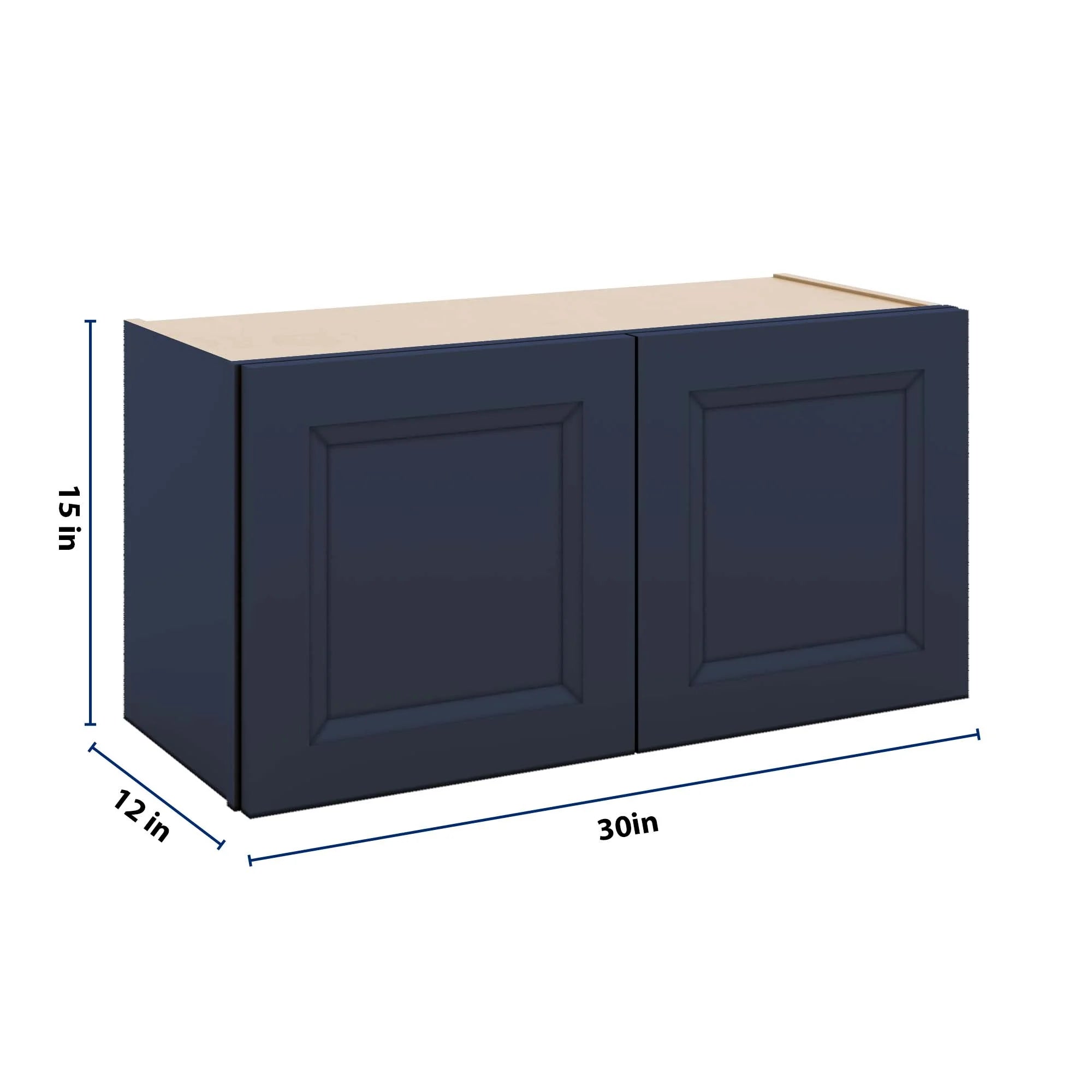 J&K Naval B7 Double Door Wall Cabinet - 30" W x 15" H