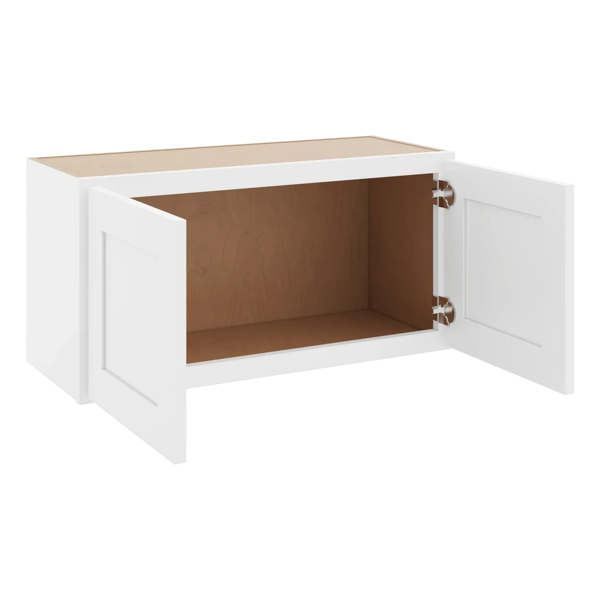 cnc luxor white 30 w x 15 h double door wall cabinet