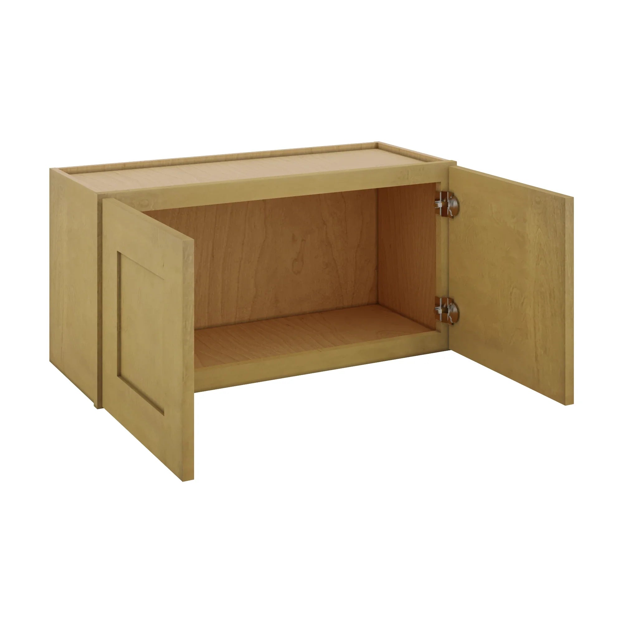 Modernform Cabinet Natural Shaker 30" W X 15" H X 12" D Double Door Wall Cabinet