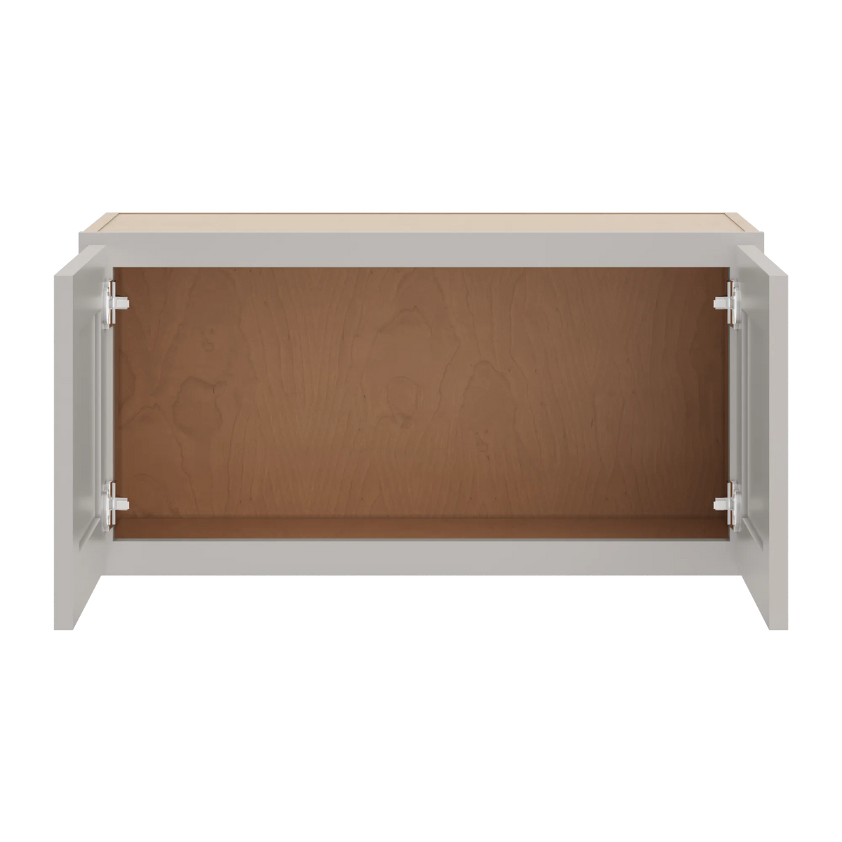 cnc luxor 5 piece misty grey 30 w x 15 h double door wall cabinet