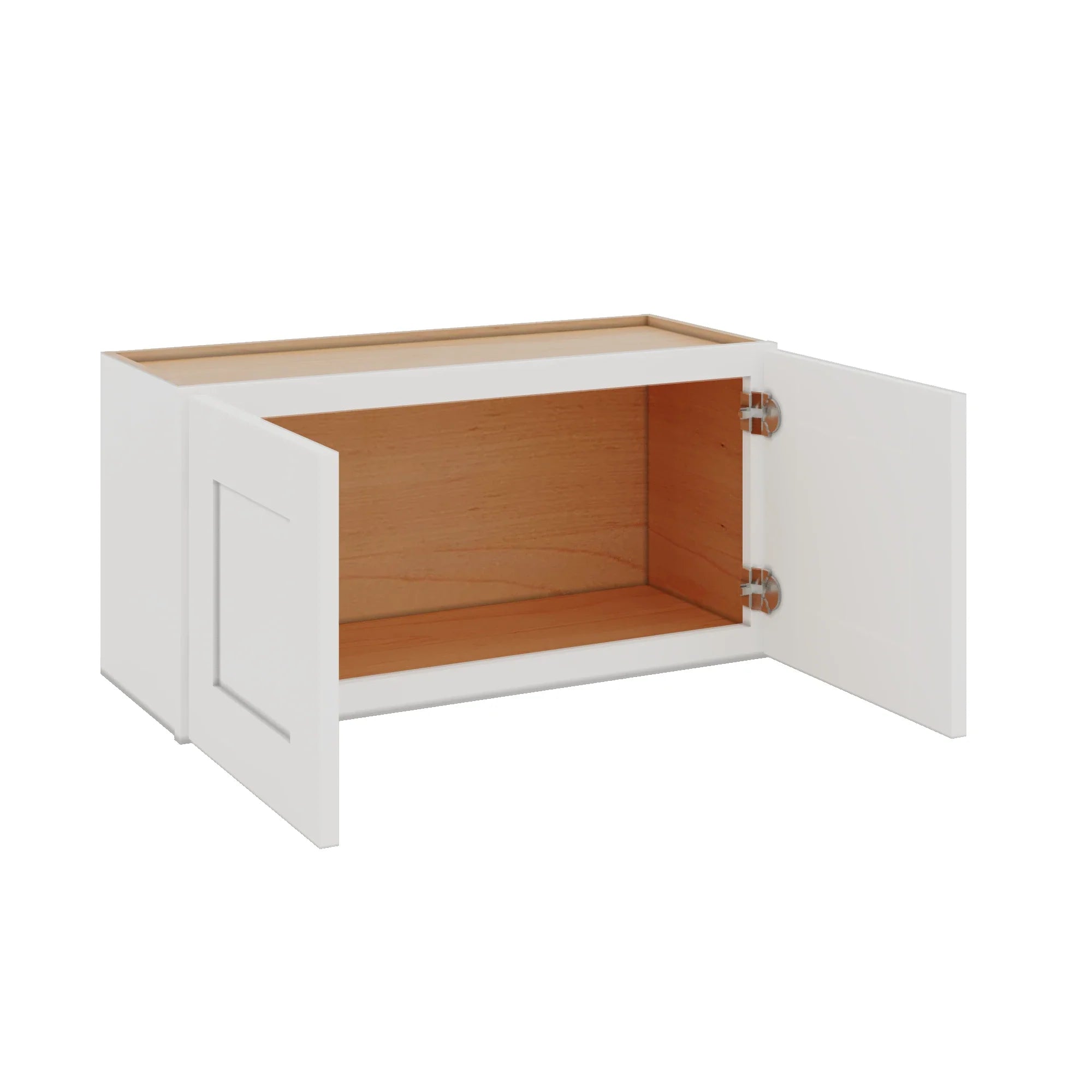 Modernform Cabinet White Shaker 30" W X 15" H X 12" D Double Door Wall Cabinet