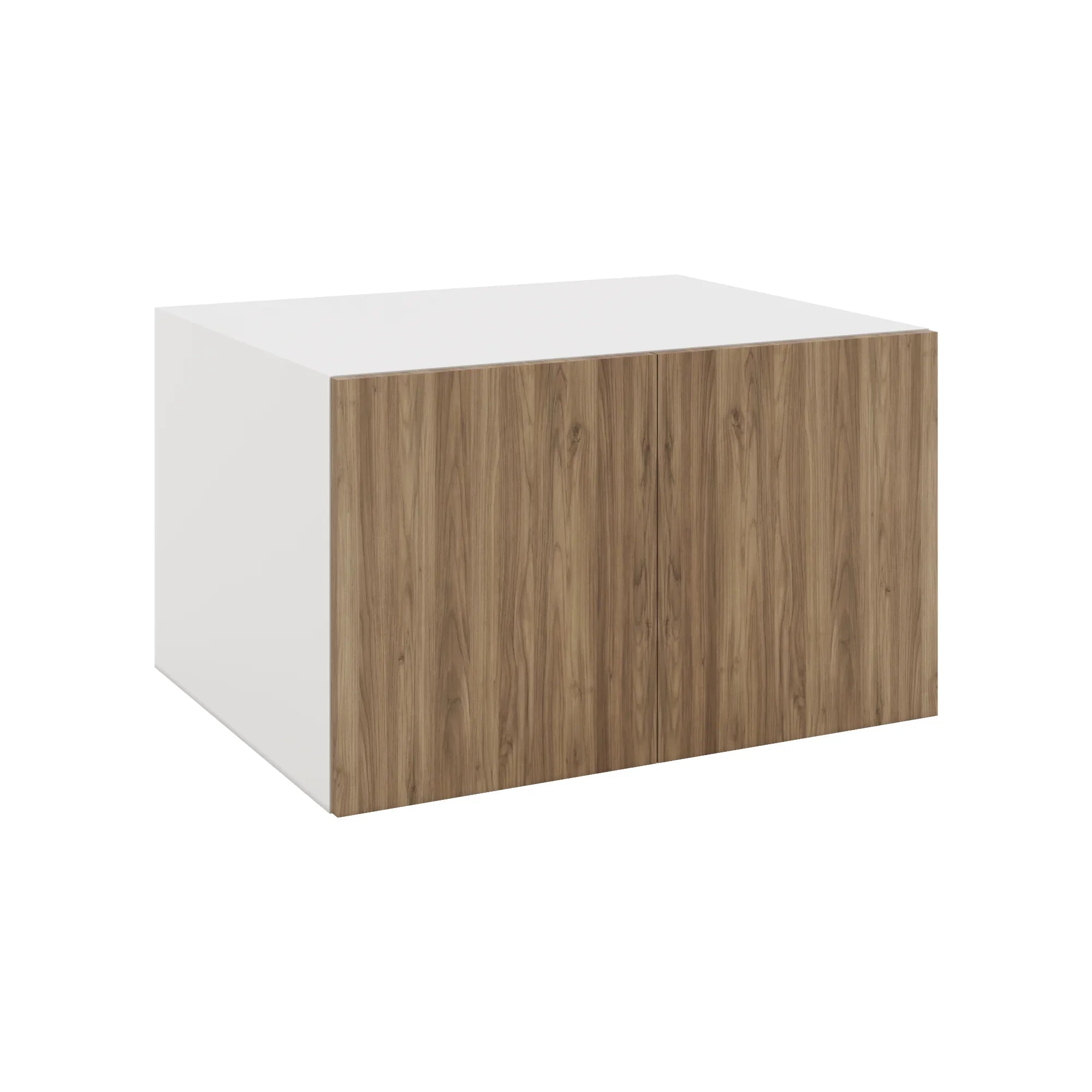 Modernform Cabinet Walnut 30" W X 18" H X 24" D Double Door Wall Cabinet