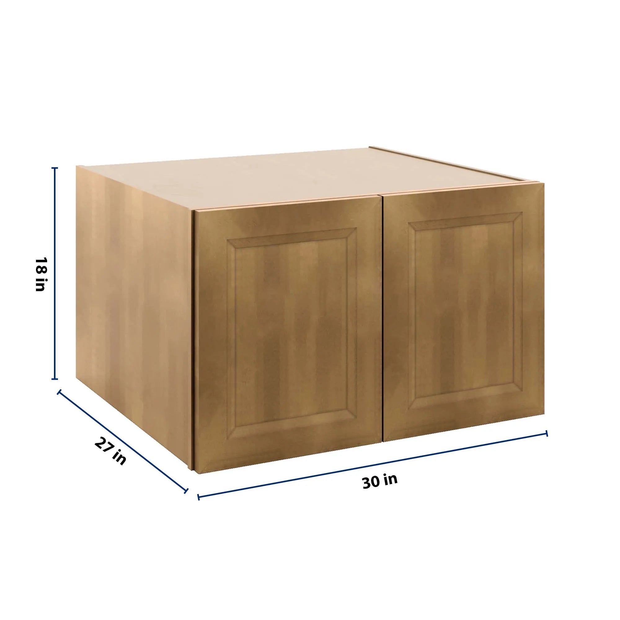 J&K Butterscotch B8 Refrigerator Wall Cabinet - 30" W x 18" H x 27" D